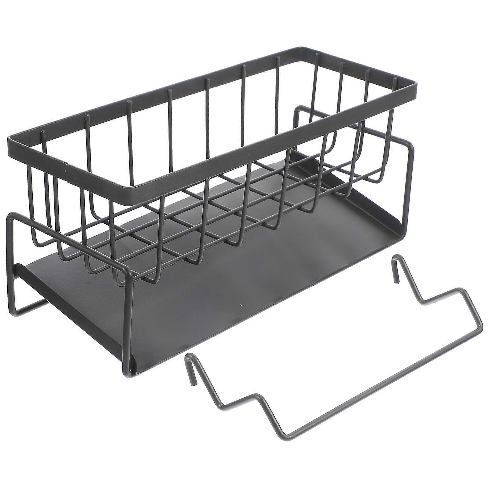 Sponge Storage Rack Kitchen Use Home Organization Iron Material Draining Sponge Rack 23X12.5cm 1Pcs