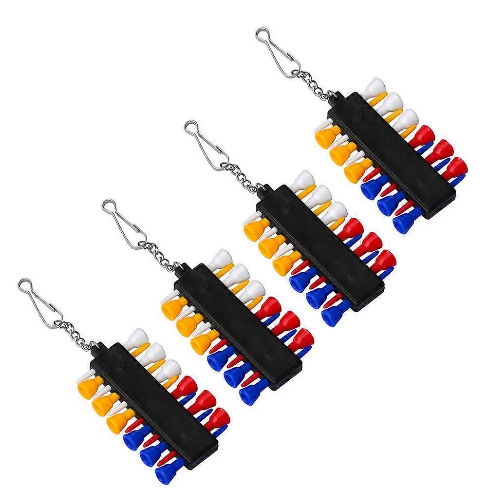 4 Sets Practical Tee Holders Golfer Tee Holding Accessories Golfs