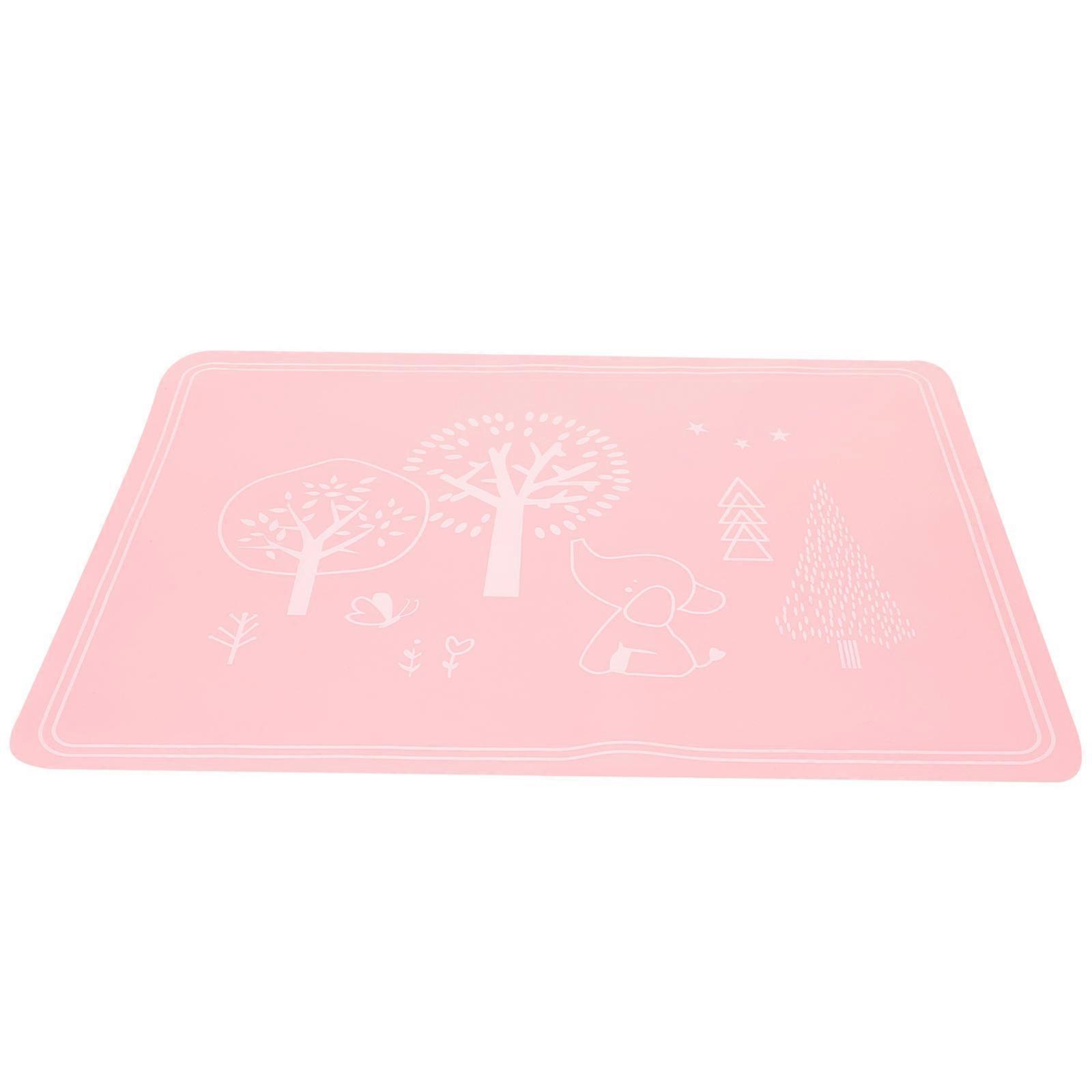 Silicone Placemats For Table Childrens Lion Pattern 40x30cm Non-Slip Travel Friendly 1Set