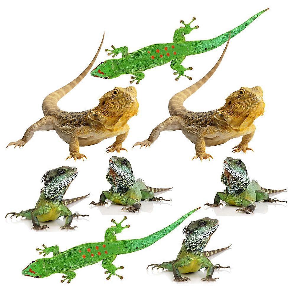 Auto Decal Stickers 3D Lizard Long-Lasting Adhesion Assorted Color 2 Sets