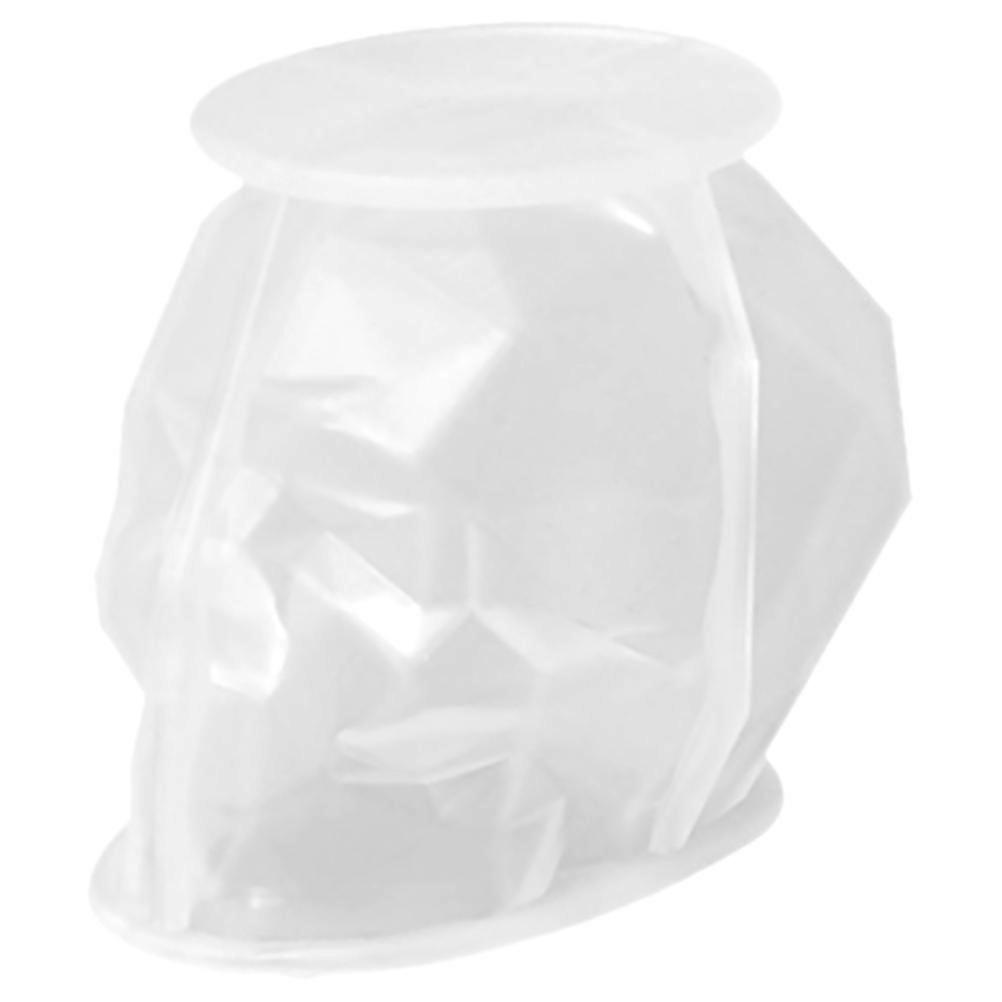 Geometric Skull Silicone Mold for Candle Making and Epoxy Resin Crafts – Flexible, Non Stick, Halloween DIY Aromatherapy Mold for Beginners and