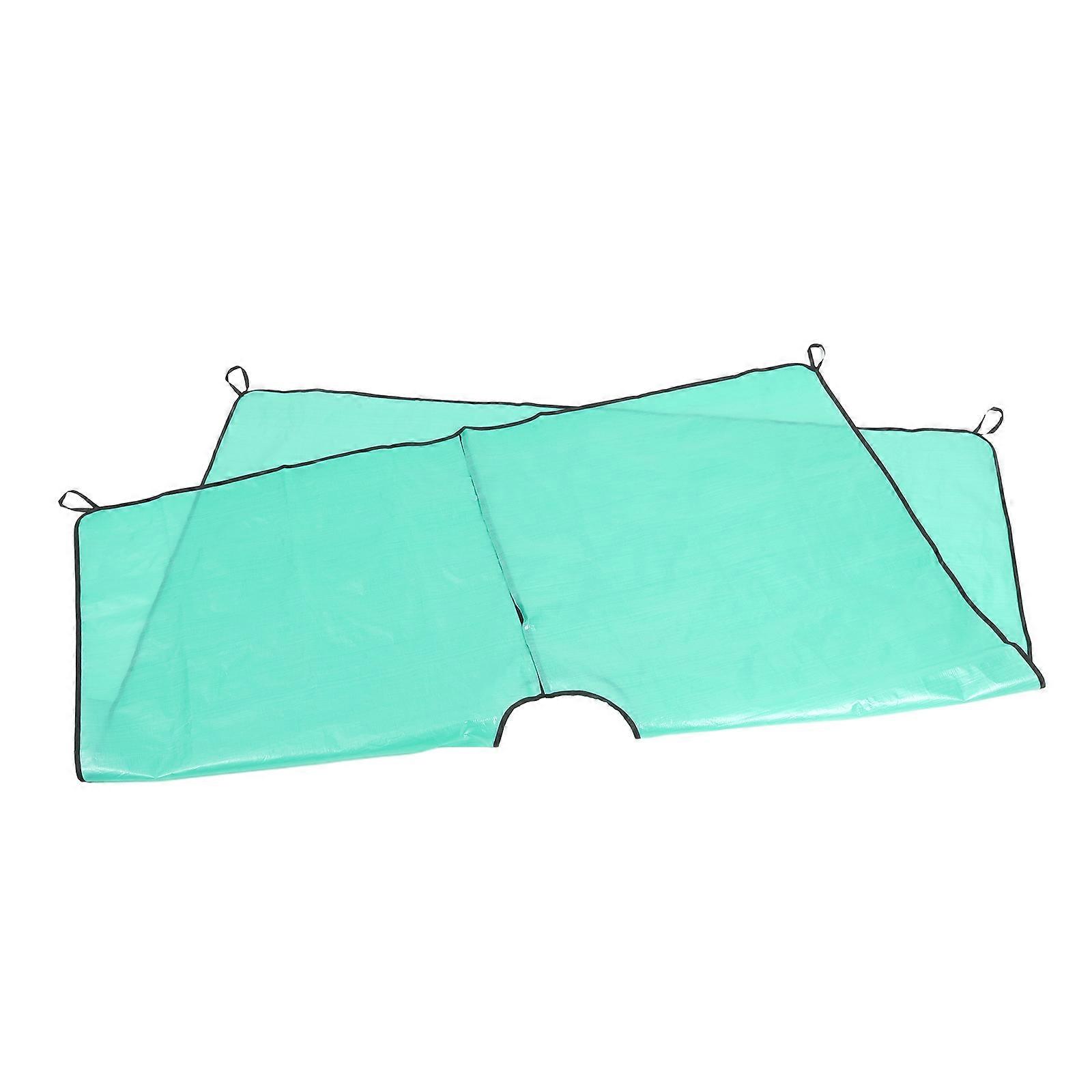 Skyblue Large Pruning Tarp with Center Cutout for Gardening Waterproof PP Material 200x200cm