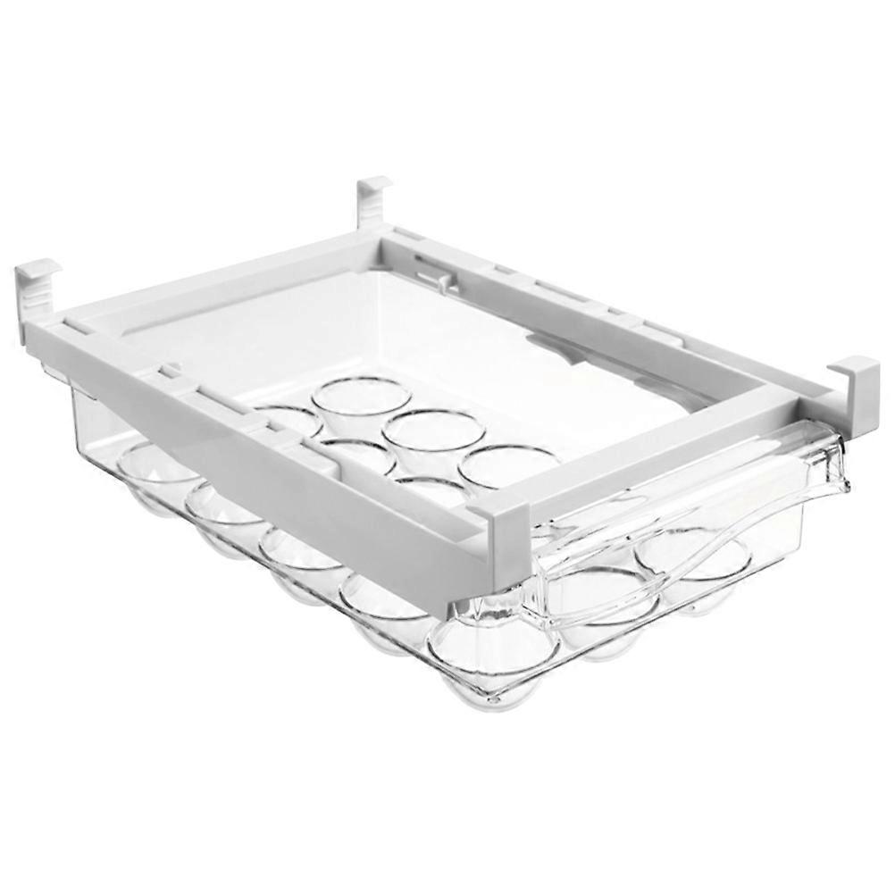 Egg Organizer For Refrigerator Egg Holder Storage Box Prevent Crushing Transparent 1Pack