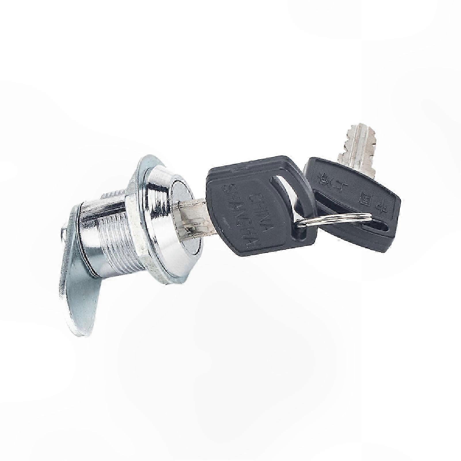 Universal 15mm Cylinder Lock with Keys for Truck Toolboxes Trailer Replacement Auto Locking Mechanism