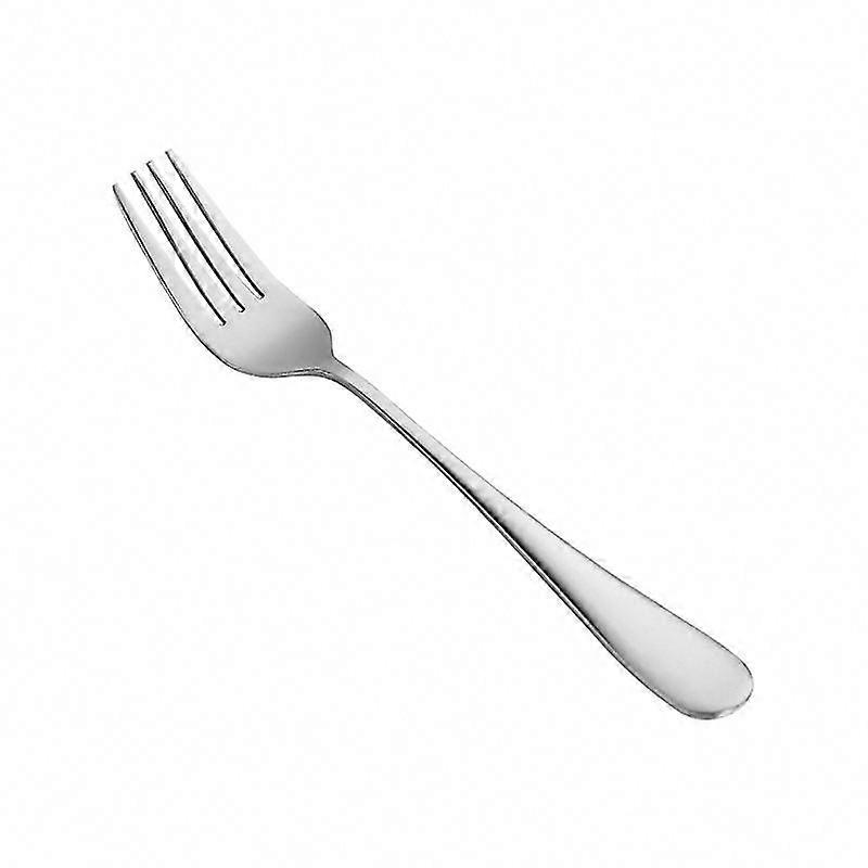 Stainless Steel Round Edge Dinner Forks - Set of 4