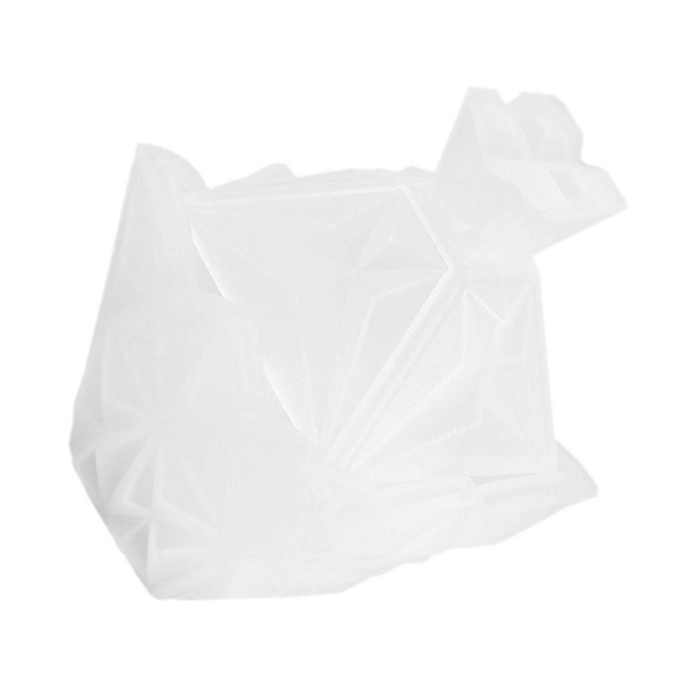 Silicone Jewelry Storage Box for DIY Craft Projects White Reusable Container 6.3 Inches