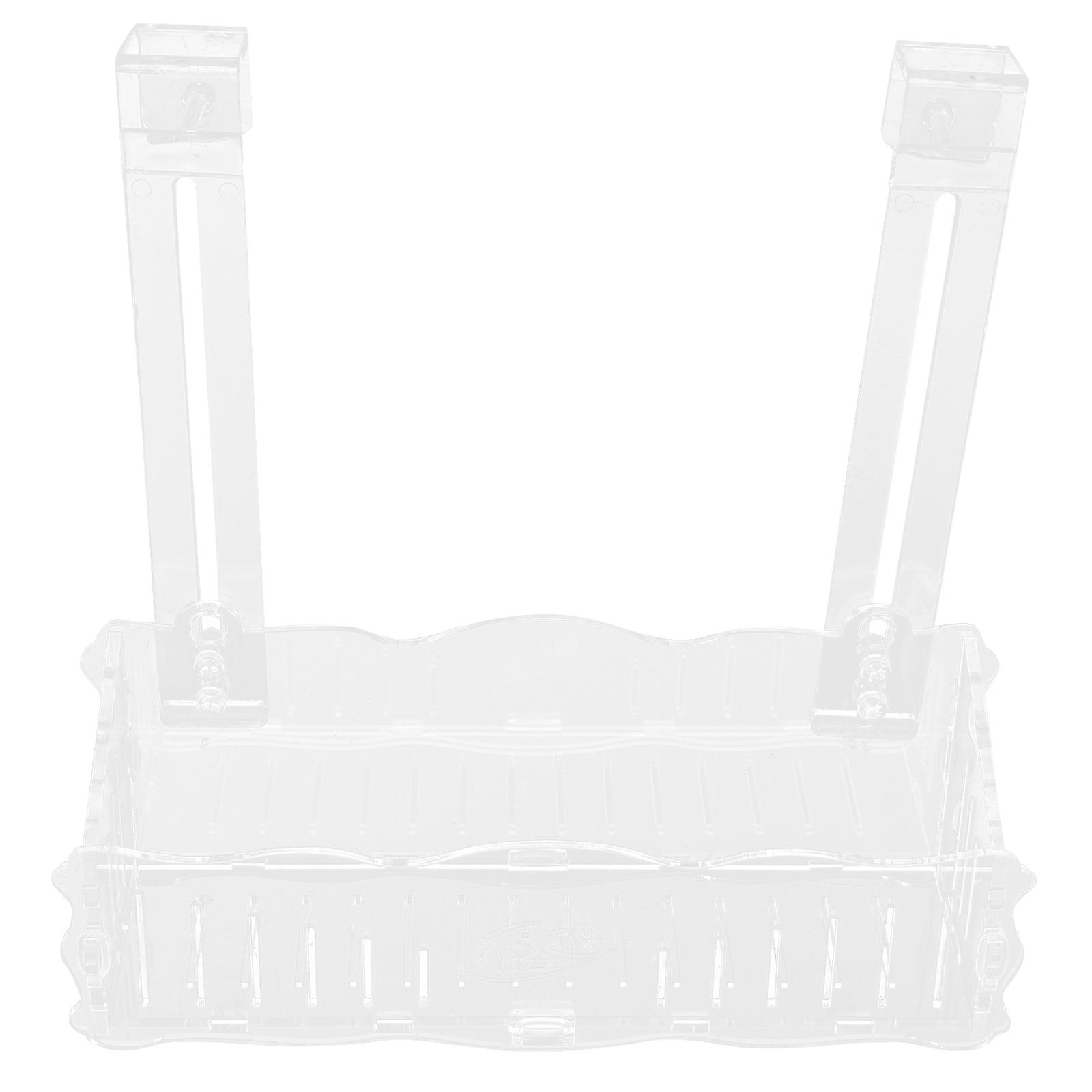 Transparent Acrylic Fish Tank Aquarium Planter with Hook Design for Decoration Suitable for Home and Aquarium Large Size