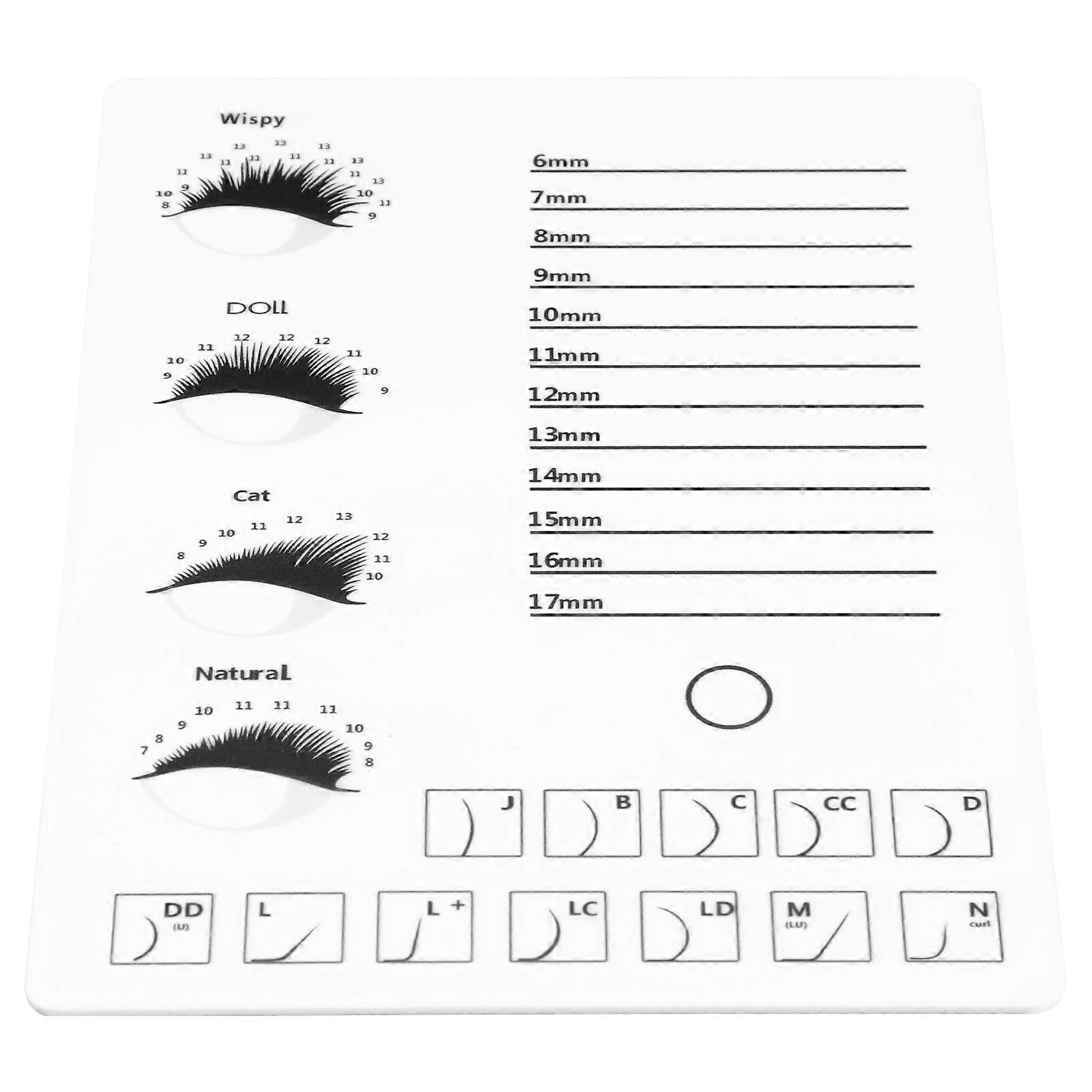 Acrylic Eyelash Display Board for Beauty Salon 1pc