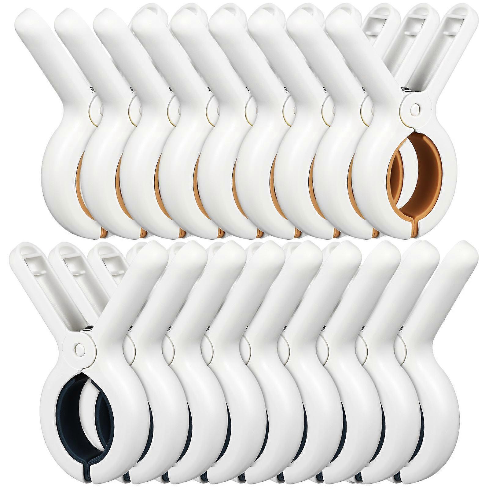 18Set Laundry Clips Windproof Assorted Color Plastic Fixing Clips Perfect For Bathroom And Closet Use