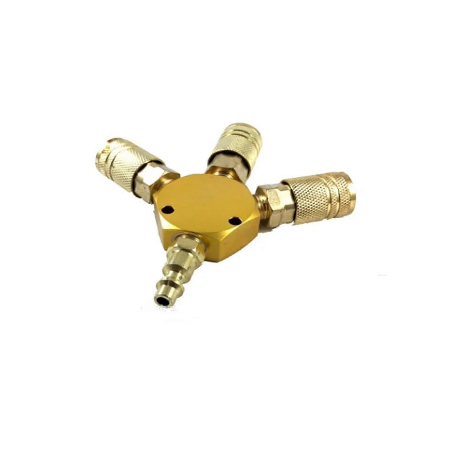 1/4 inch NPT Quick Connector Style 3Way Manifold Coupler Air Hose Coupling Pneumatic Tools Type Ref: 7874