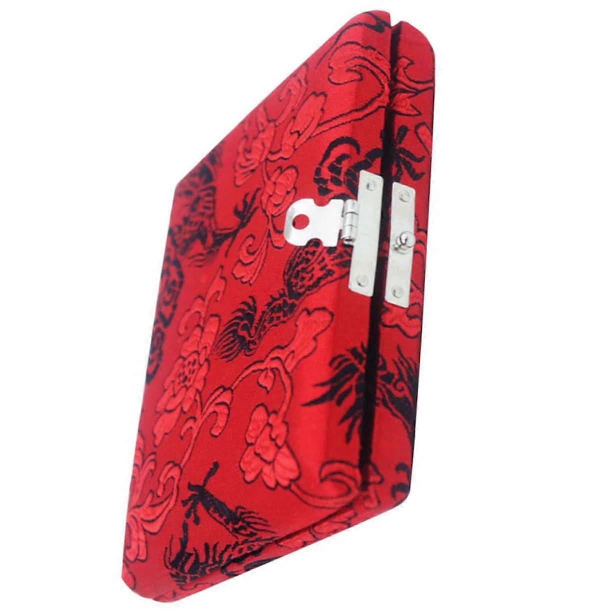 Wooden Oboe Organiser Case Holder Oboe Carry Bag Oboe Storage Holder Oboe Container Accessories 9.2x7.9x2cm red