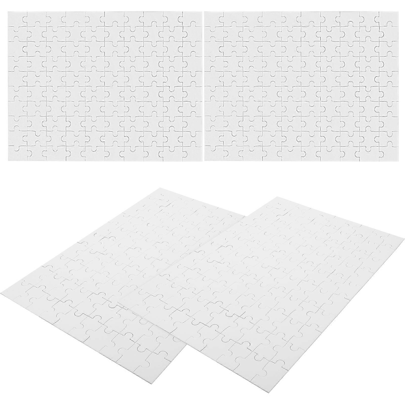 DIY Blank Puzzles for Kids with Large Drawing Space and Safe Materials Beige Sheets