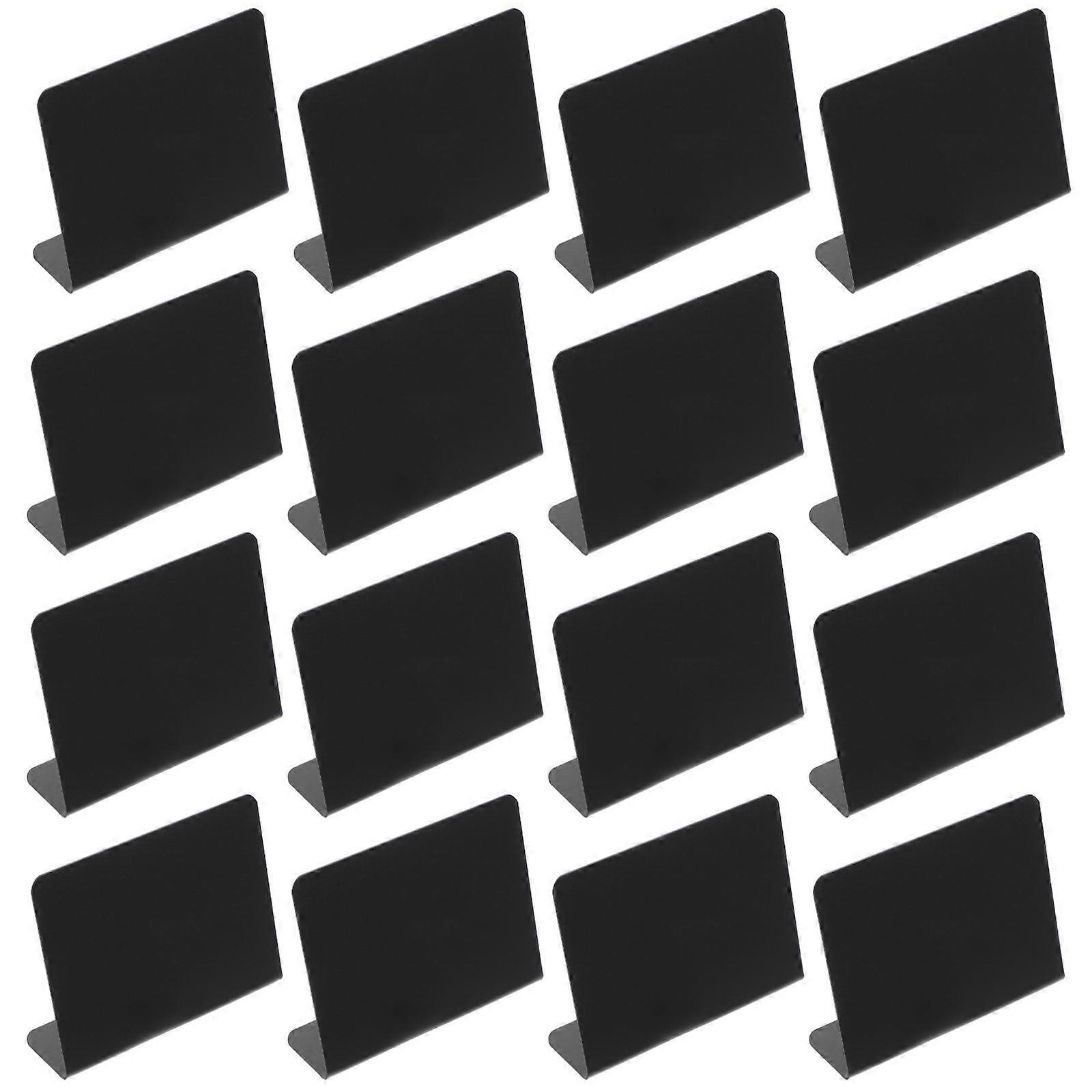 L-Shaped Chalkboard Sign 16Set Indoor Use Black Plastic Blackboards For Adults, Ideal For Displaying Information