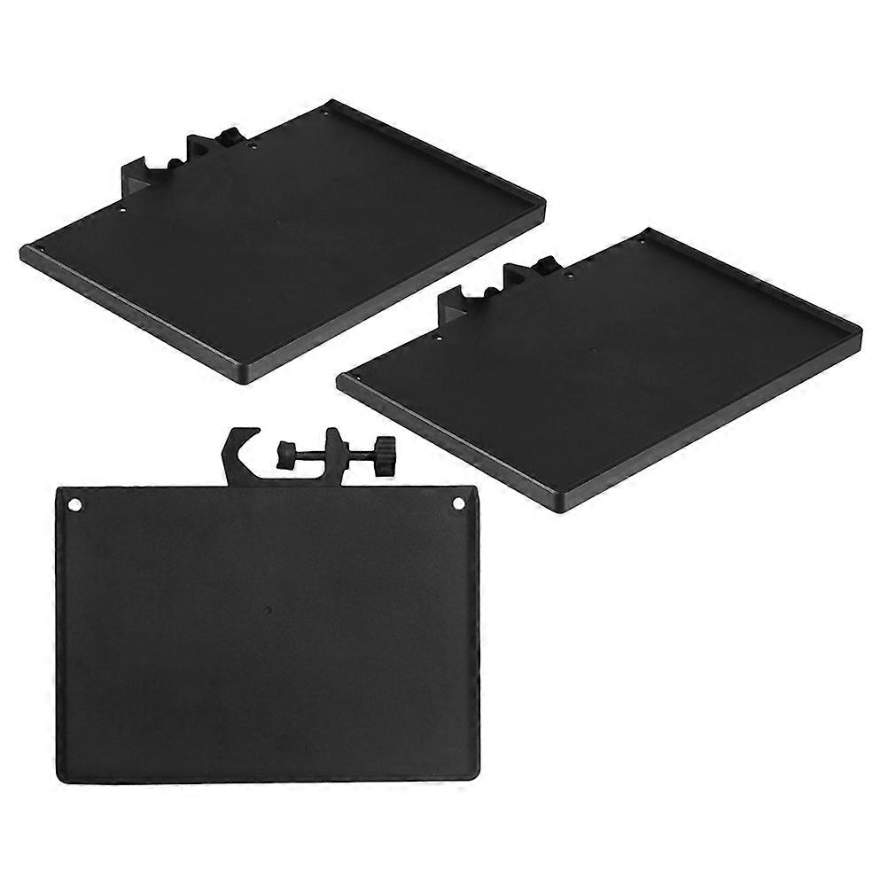 3pcs Microphone Stand Tray, Removable Sound Card Rack for Live Broadcasting, Compatible with Stands, Easy Install Storage Shelf for Microphone