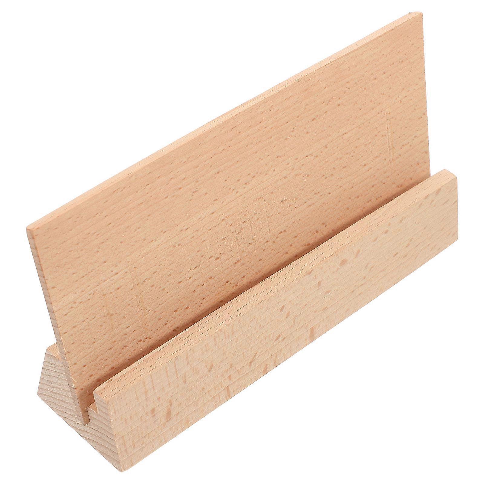 Cute Deck Holder for Desk Made of Wood in Beige Color Perfect for DIY Use and Organizing Cards Memos Calendar