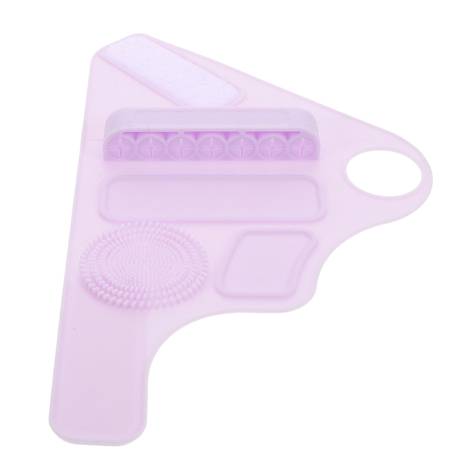 Silicone Makeup Wrist Strap with Brush Holder & Mixing Palette – Ergonomic, Comfortable Design for Quick Application and Easy Cleaning