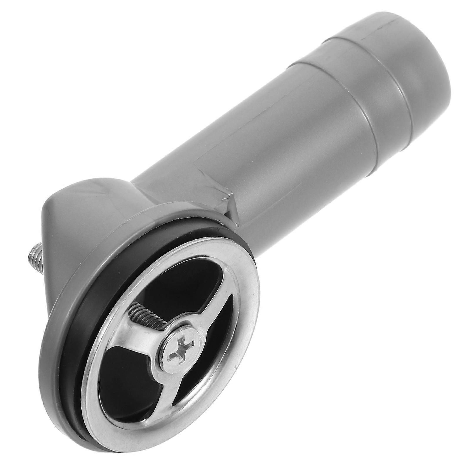 Washer Drain Connector with Overflow Prevention for Car Use Grey ABS Material Secure Fit Compact
