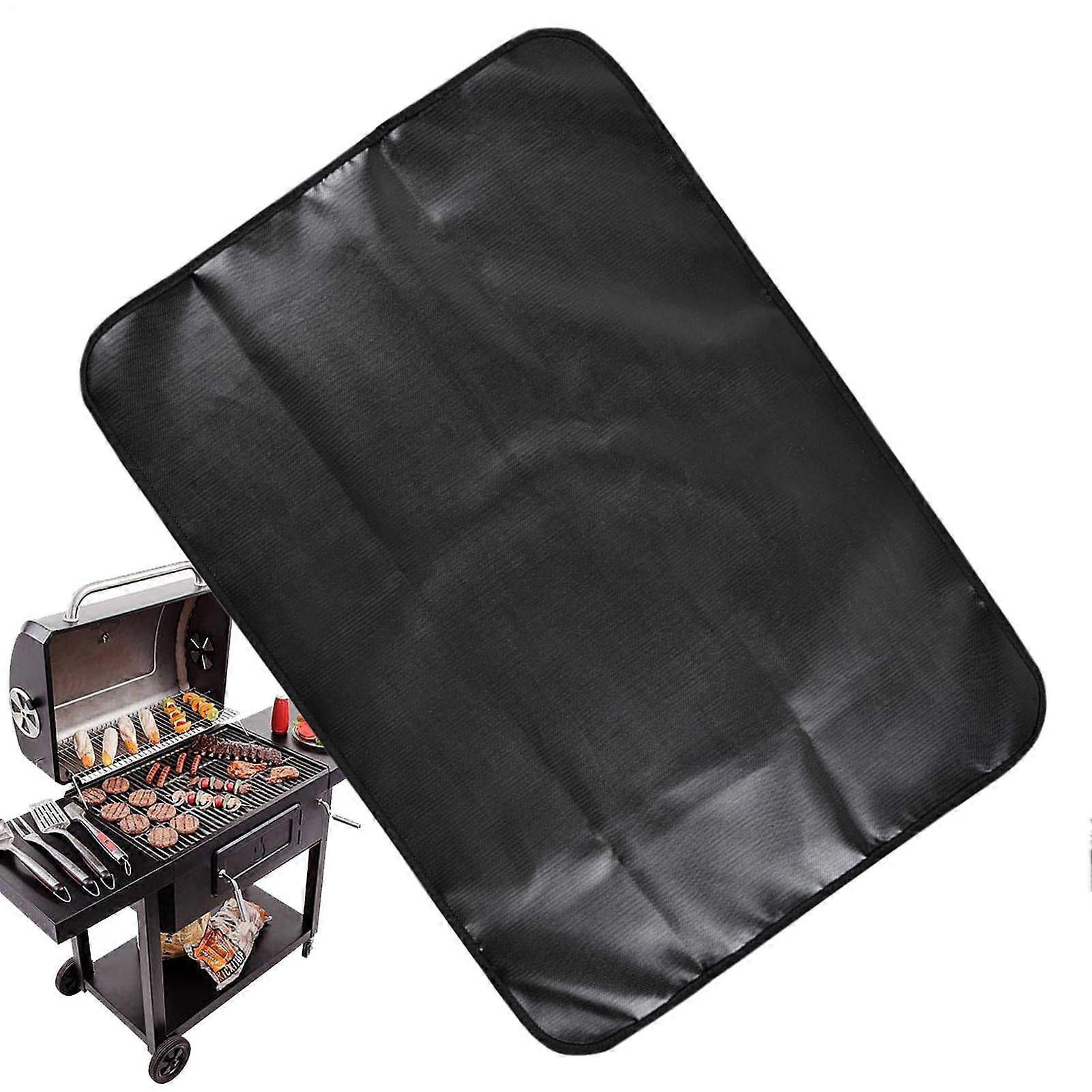 DoubleSided Fireproof BBQ Grill Mat, 36x30 Inches, Waterproof Deck Protector for Outdoor Use