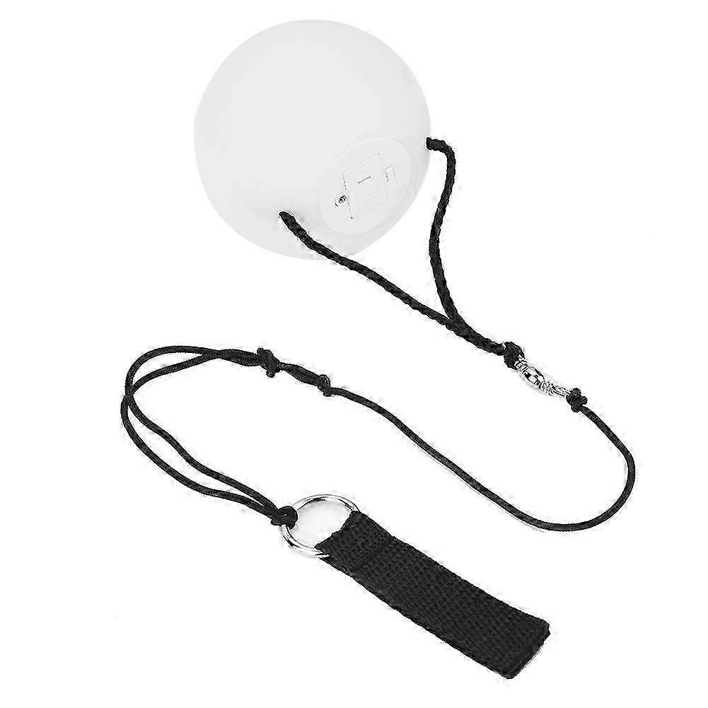 LED Light-Up White Dance Hand Props - Juggling Balls with Adjustable Strap for Performing Arts & Dance Activities