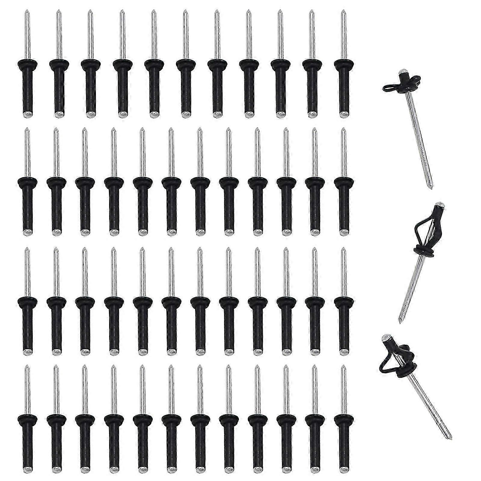 Long Grip Tri-Grip Rivets Blind Rivets Tri-Fold Bulb Mounting Rivet with Waterproof O-Rings for Deep Water Installing