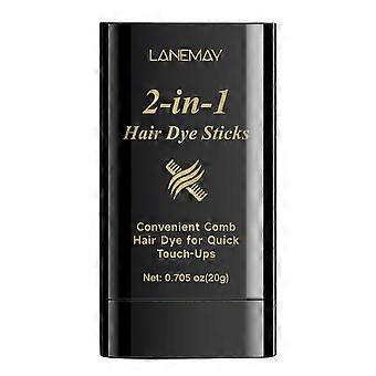 2-en-1 Instant Hair Color Stick & Comb, Peine portátil para la cobertura de las canas, Waterproof and Sweat-Proof Hair Color Touch-Up Stick para mujeres 