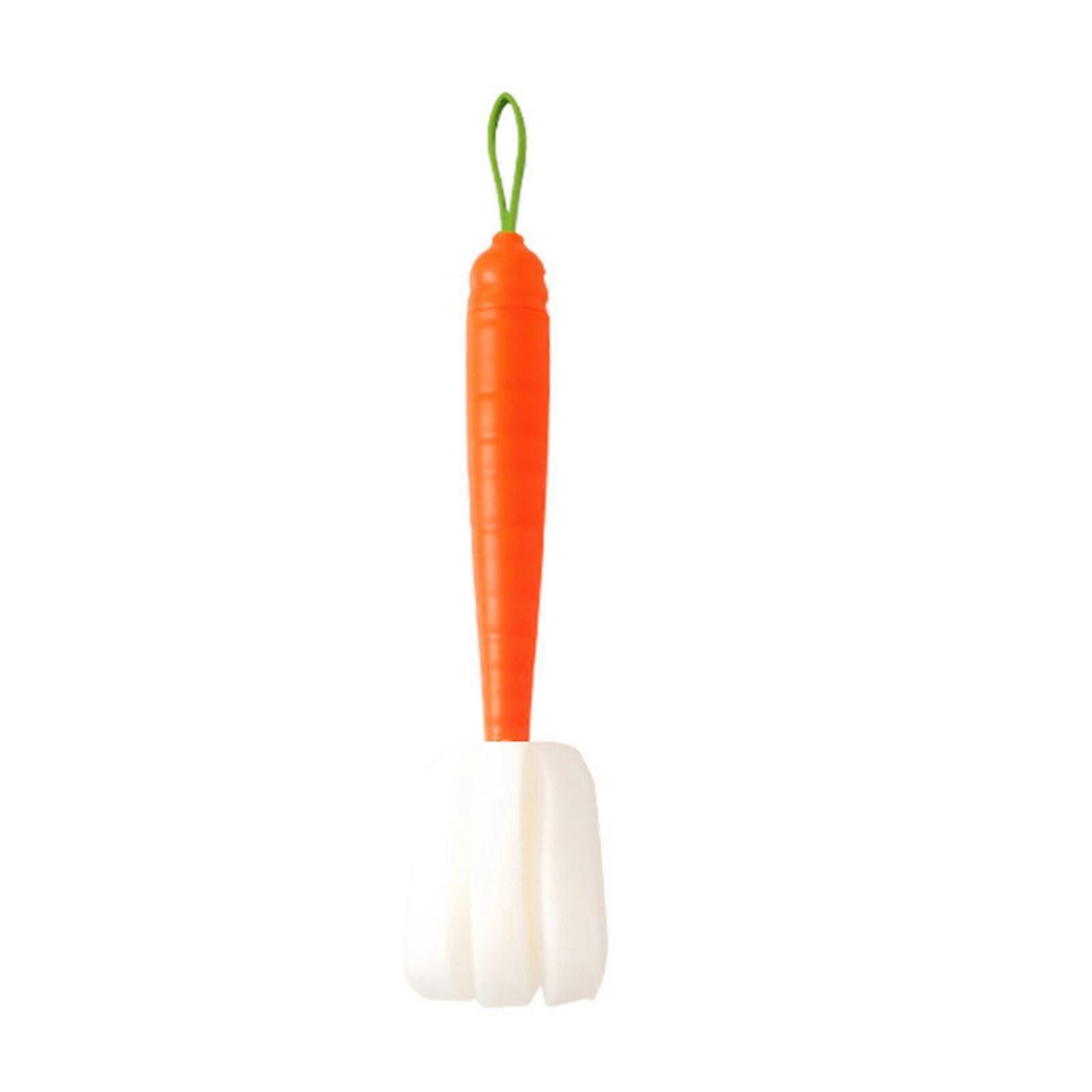 Orange Carrot Cup Brush - Creative Sponge
