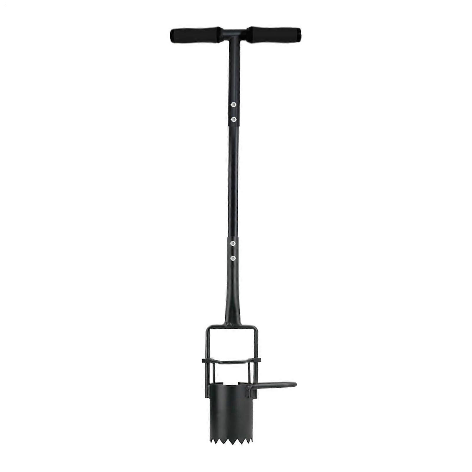 Bulb Planter with Long Handle Garden Transplanting Tool with Ergonomic Grip