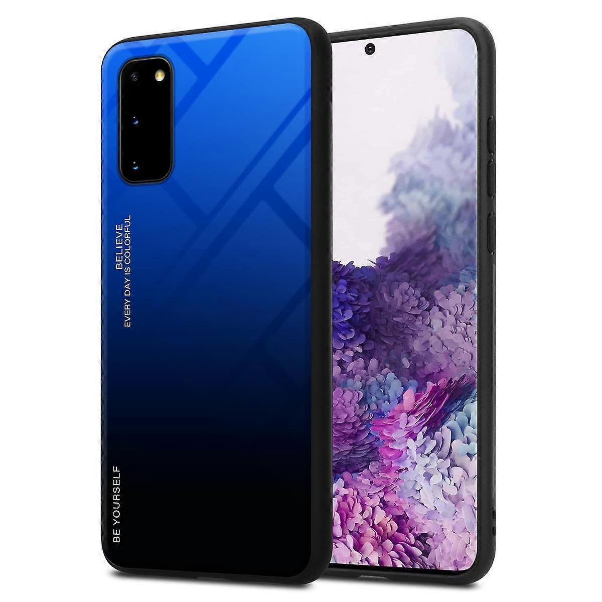 Samsung Galaxy S20 TPU Case - Back Cover with Protective Glass - Two-Tone