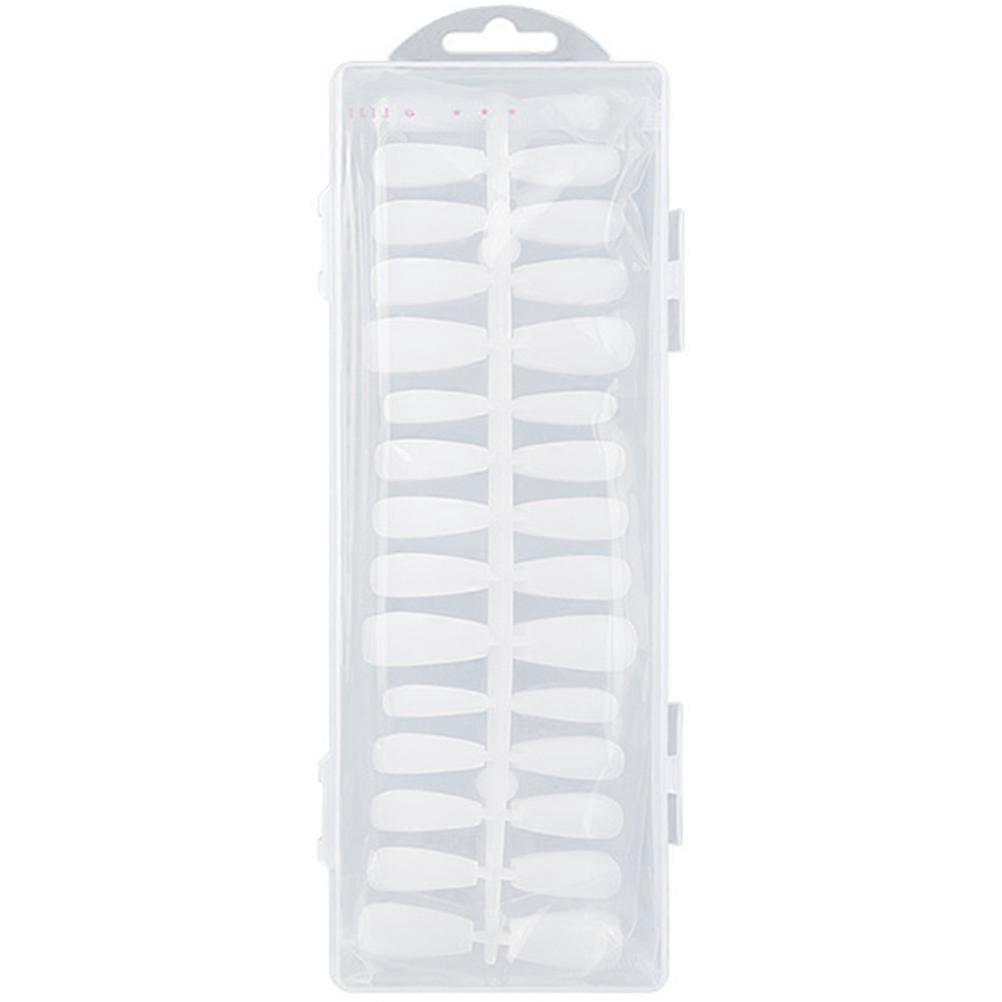 Gefälschte Nagelchips Künstliche Nägel Mandelform Salon Verwendung Kunststoff Weiß Einfach anzuwenden 300Pcs