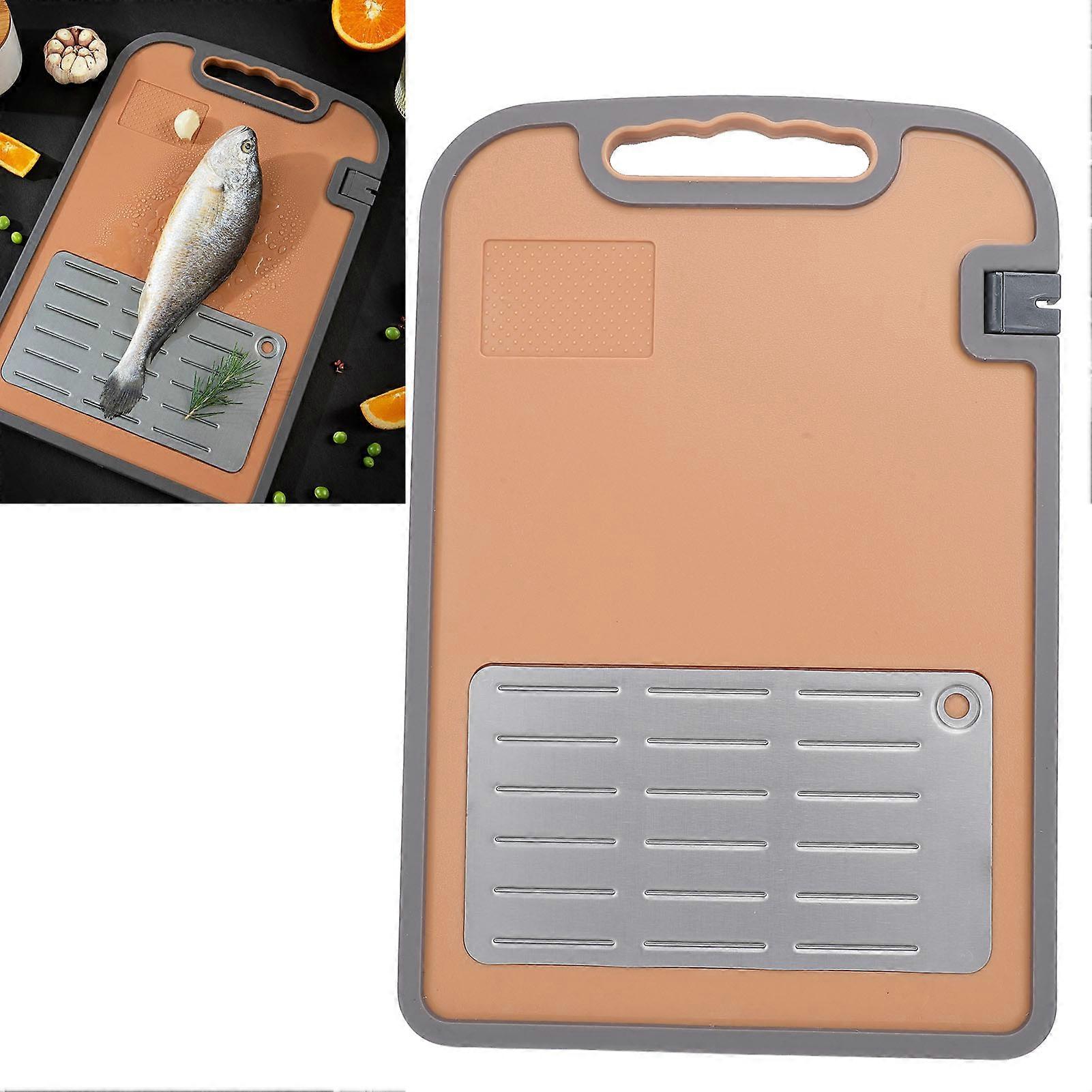 Defrosting Tray & Non-Slip Double Sided Cutting Board PP Material