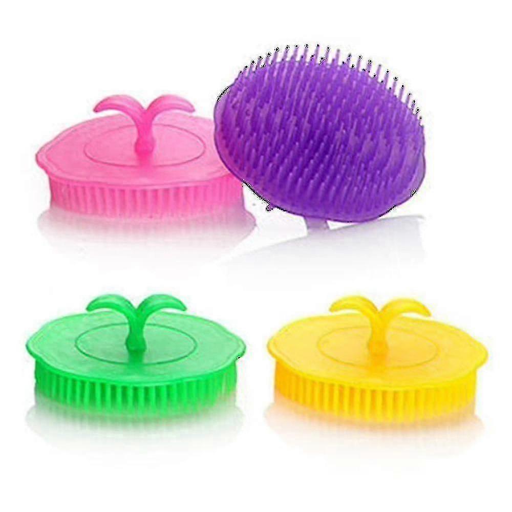 Hair Scalp Massager Shampoo Brush, 4 Pcs Scalp Brush Shower, Soft Scalp Scrubber For Dandruff, Scalp Exfoliator Brush For Adults, Children And Pets