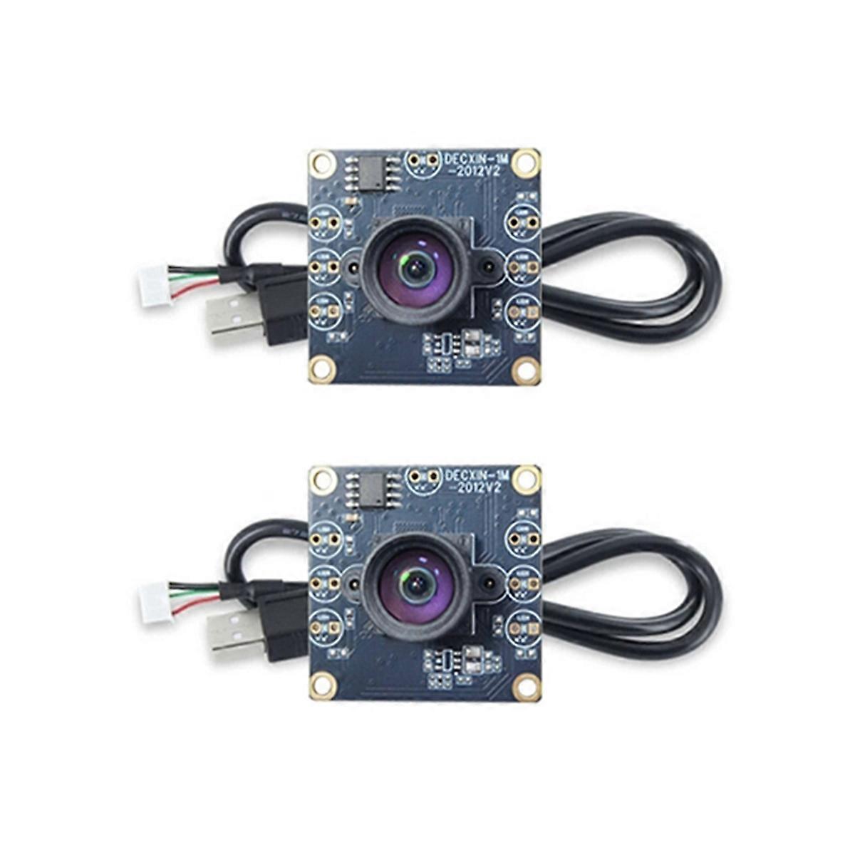 100 Degree Camera Module 1MP OV9732 1280x720 USB Free Driver Manual Focus with 3 Meter Cable for WinXP/7/8/10 2 Sets