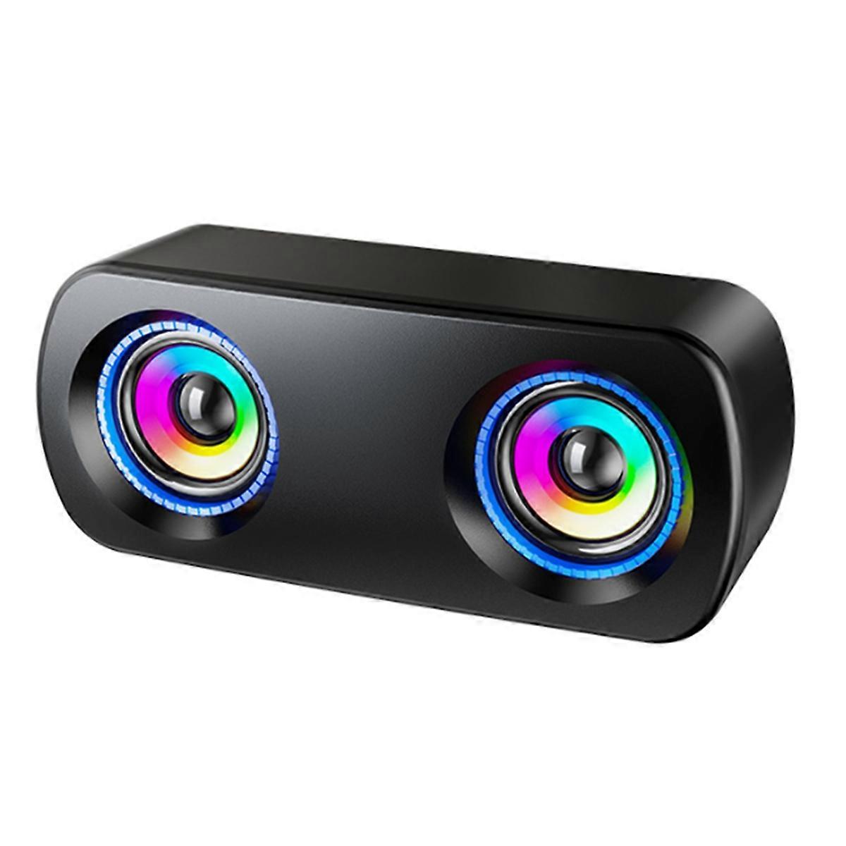 Computer Wired Bluetooth Speaker Desktop Universal Personality USB Small Speaker Desktop Subwoofer with Light