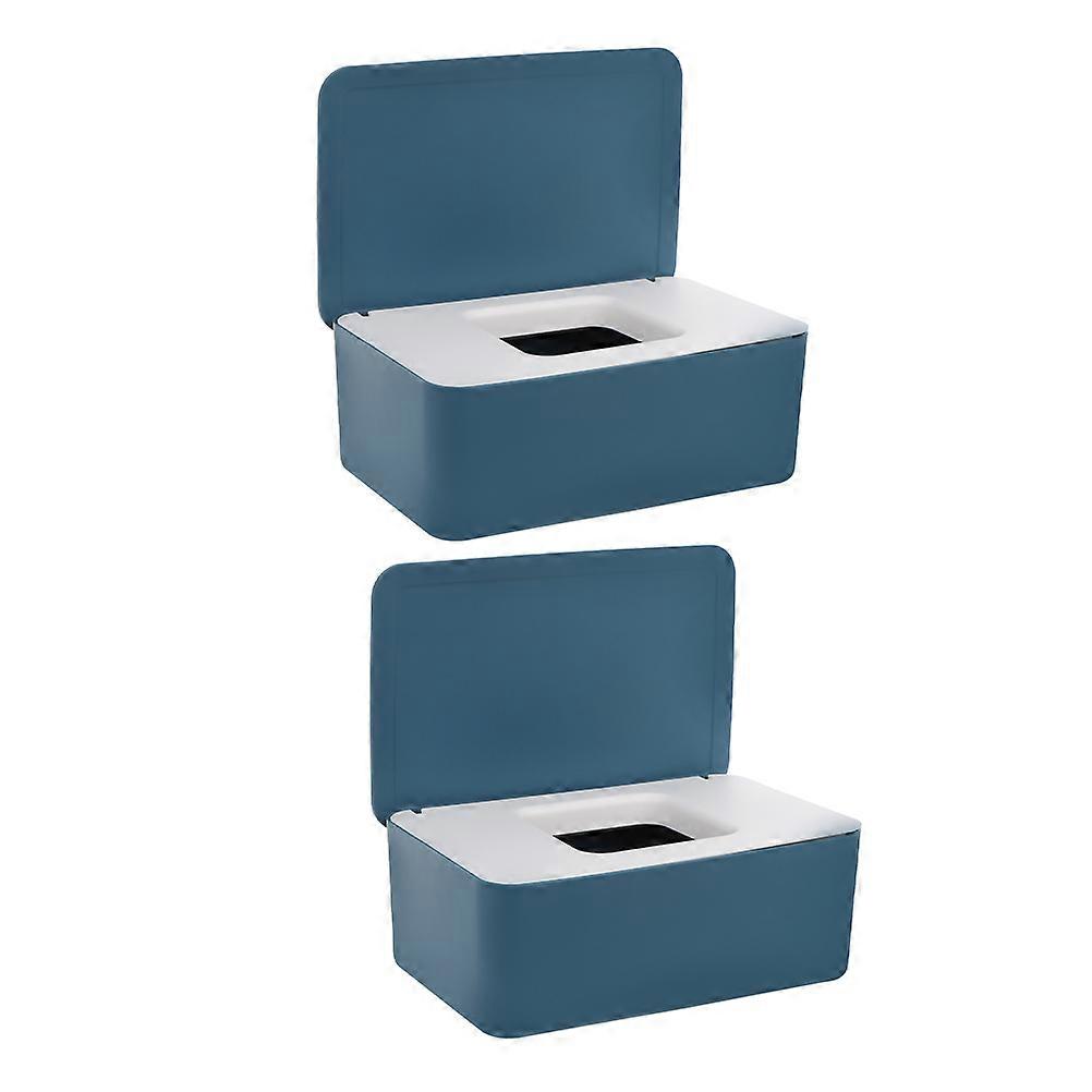 Compact Refillable Baby Wipe Holder 2Set With Airtight Lid For Easy Access Storage In Travel Nursery Bathroom