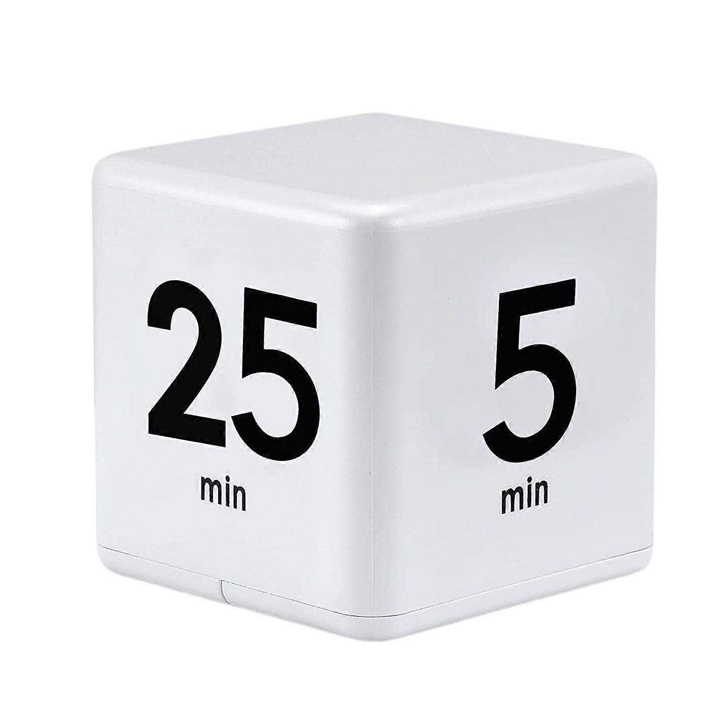 Cube Timer Kitchen Timer Time Management Timer Gravity Sensor Flip Management and Countdown 25-5-45