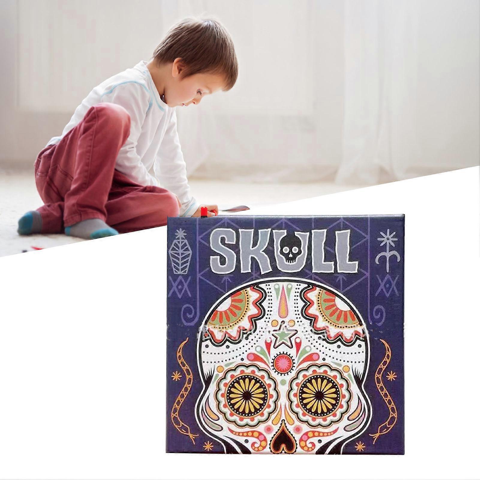 Skull Puzzle Board Game Waterproof Brain Teaser Toy for Teens