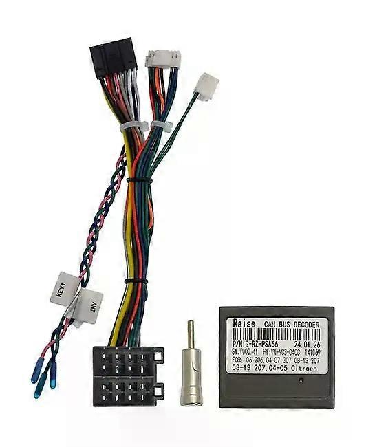 16 PIN WIRING HARNESS CANBUS Decoder For Peugeot 307 Android RAdio