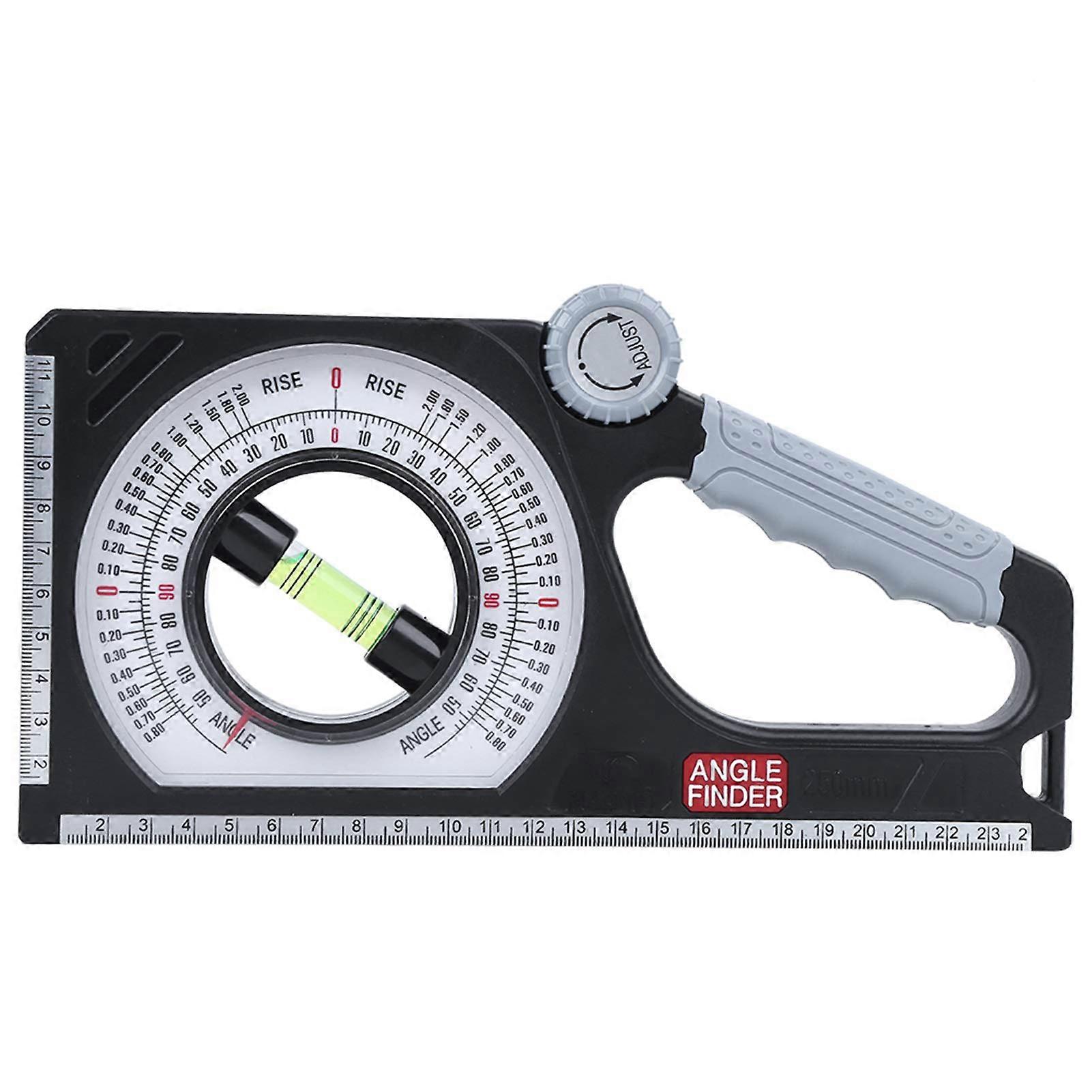 Magnetic Angle Finder Slope Meter, Adjustable Accuracy, Strong Magnetic Base, Plastic For Woodworking, Carpentry
