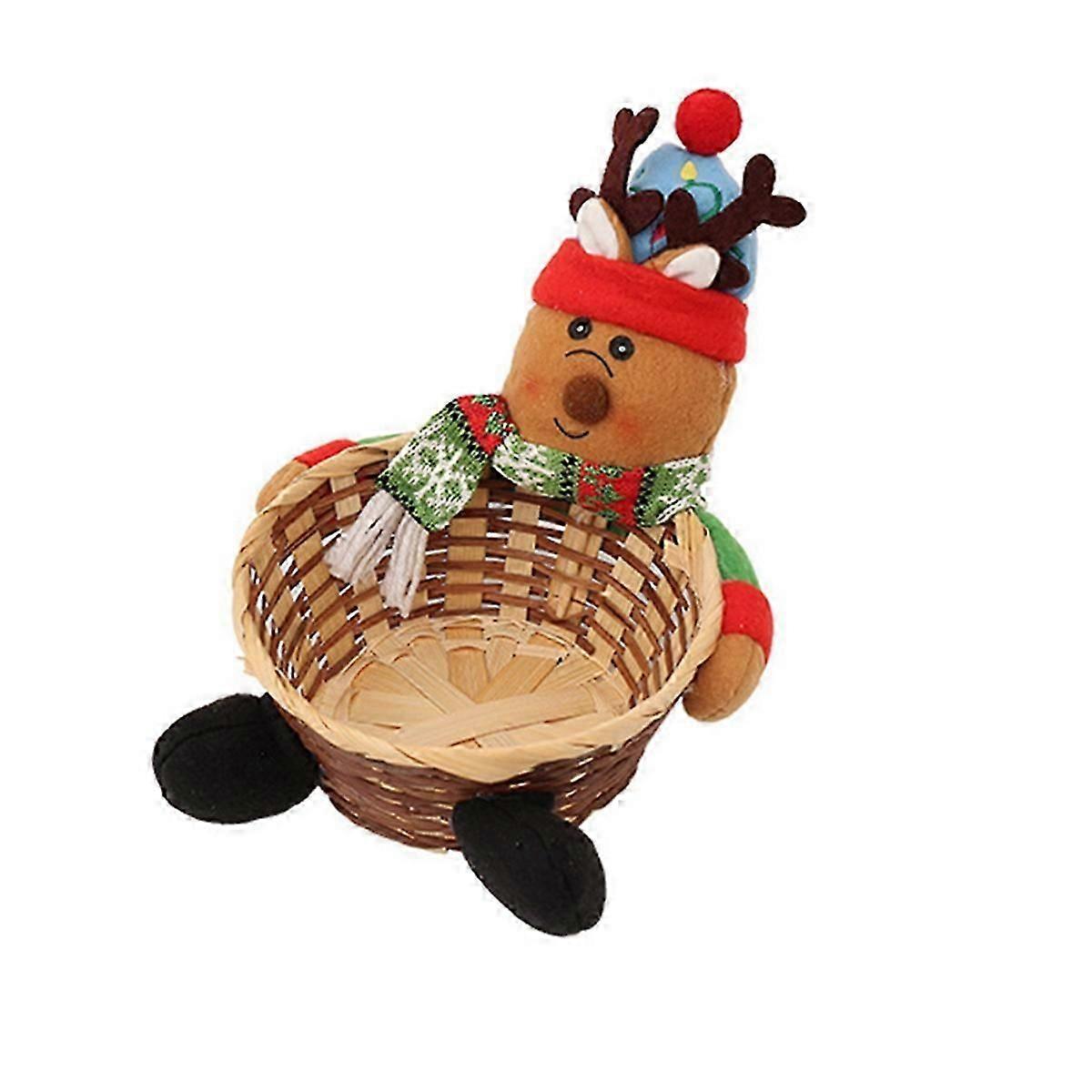Merry Christmas Candy Storage Basket Decoration A