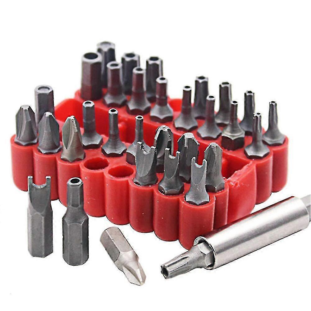 2025 33pcs Screwdriver Bit Set Hand Tool Kit Special Screw Driver Drill Bits Tool
