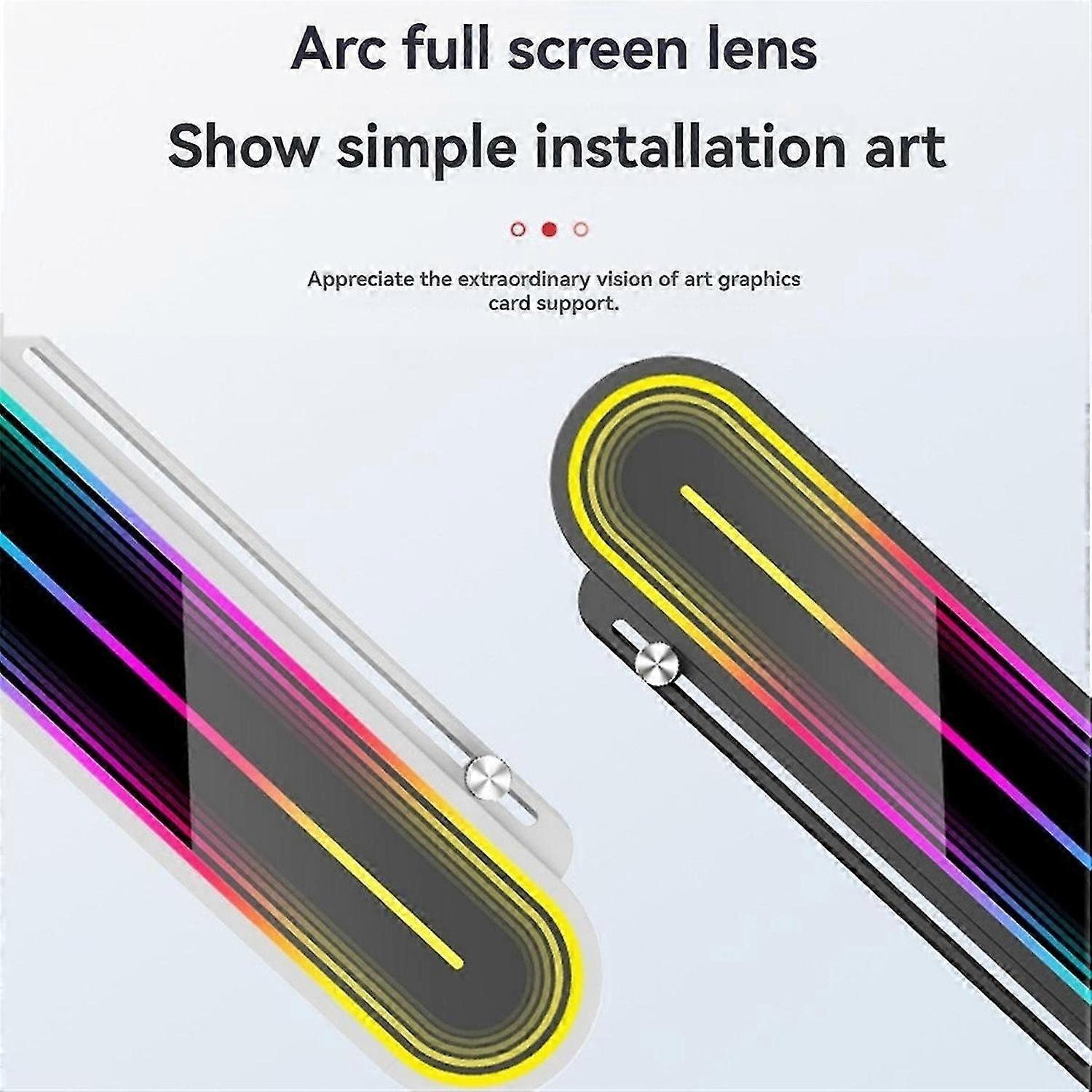 Graphics Card Anti-Sag Bracket with ARGB Sync, Temperature Display, A