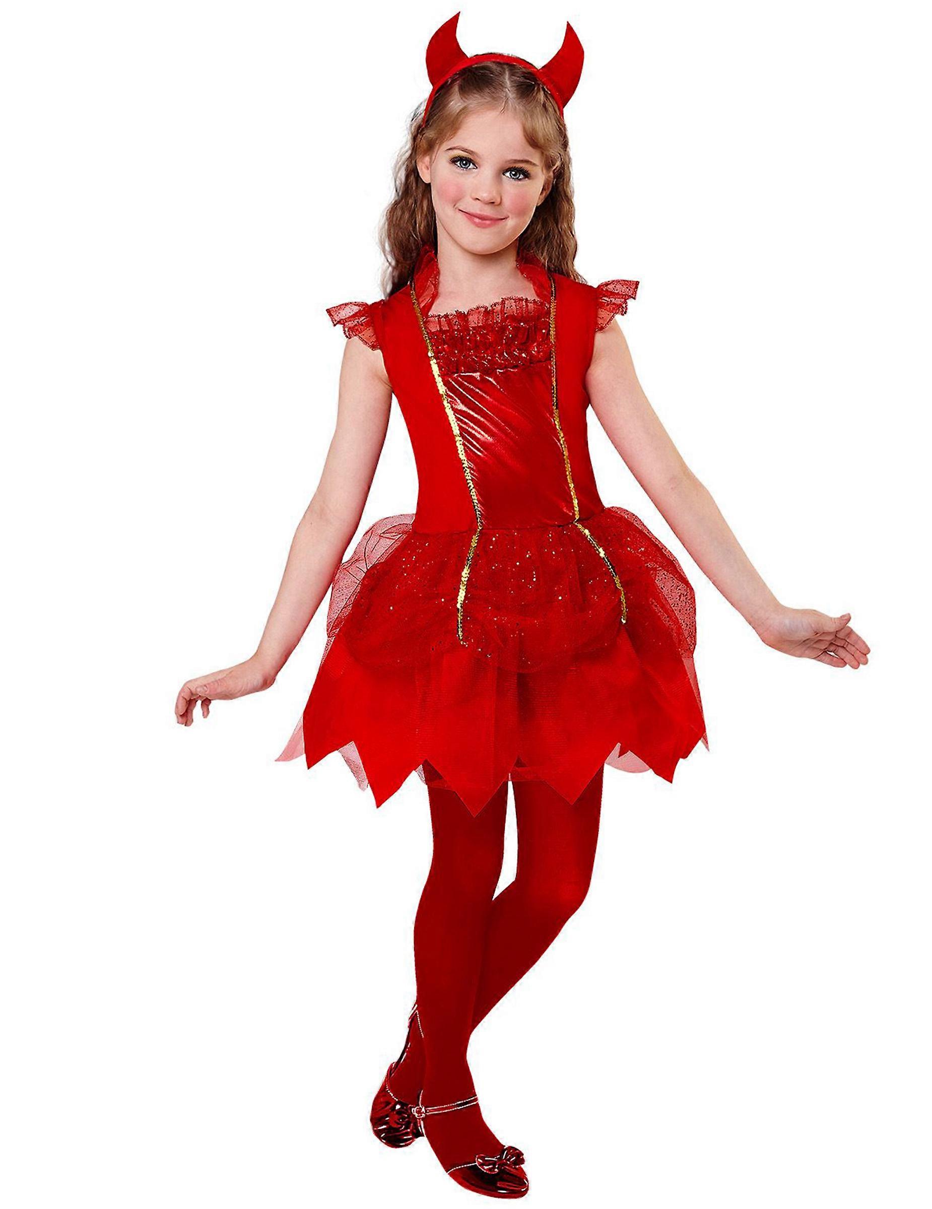 Red devil costume for girls