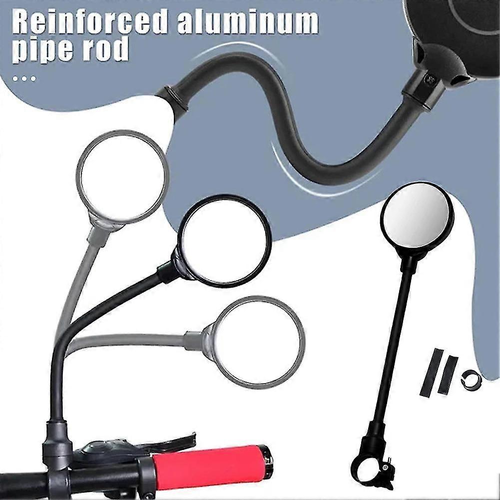 Adjustable Motorcycle Handlebar Mirror 360 Degree Rotatable Bike Reflector for Electric Bike