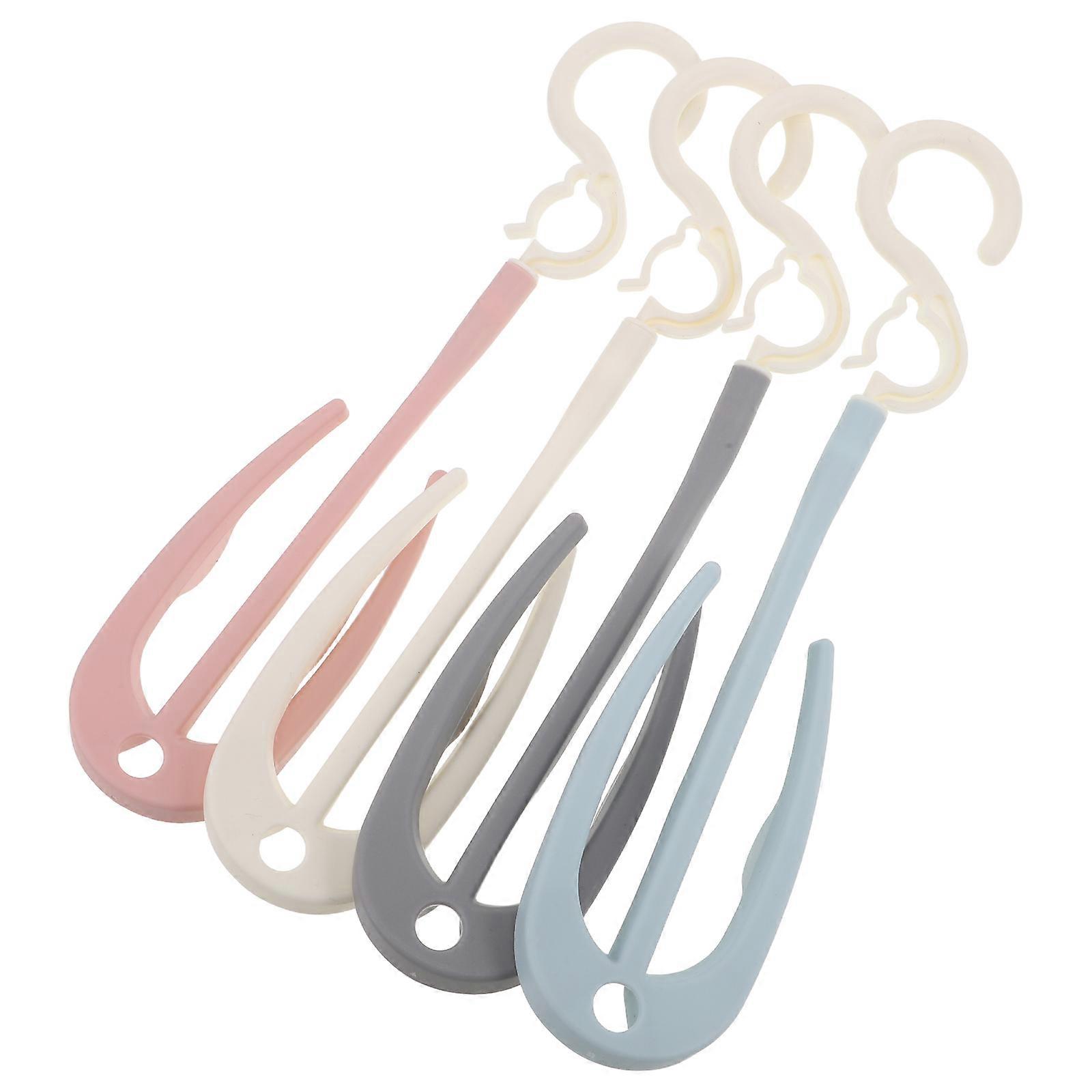 Portable Hanging Shoe Drying Rack Plastic Organizer with 8Pcs for Home Use