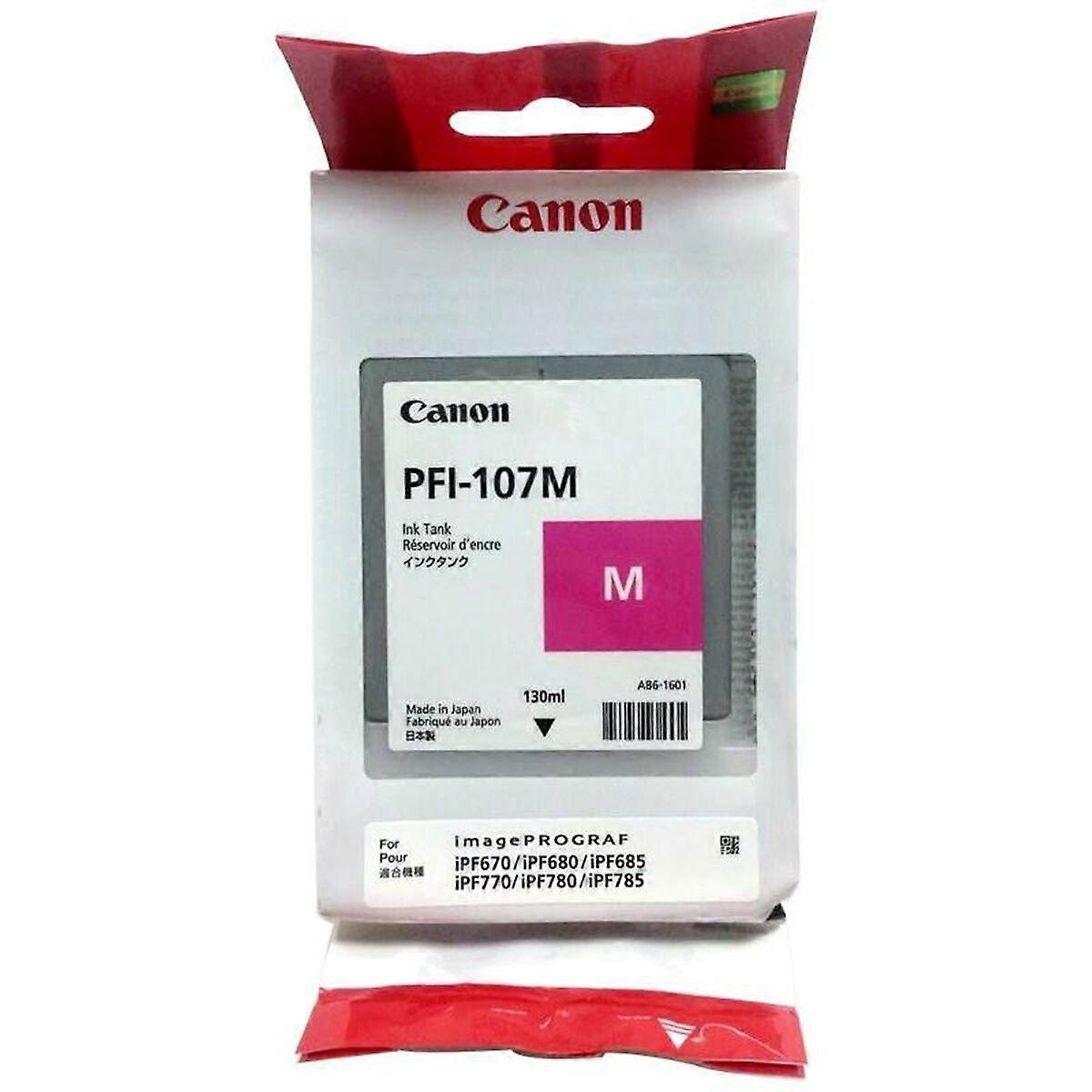 Αυθεντικό δοχείο μελανιού Canon PFI-107M Magenta