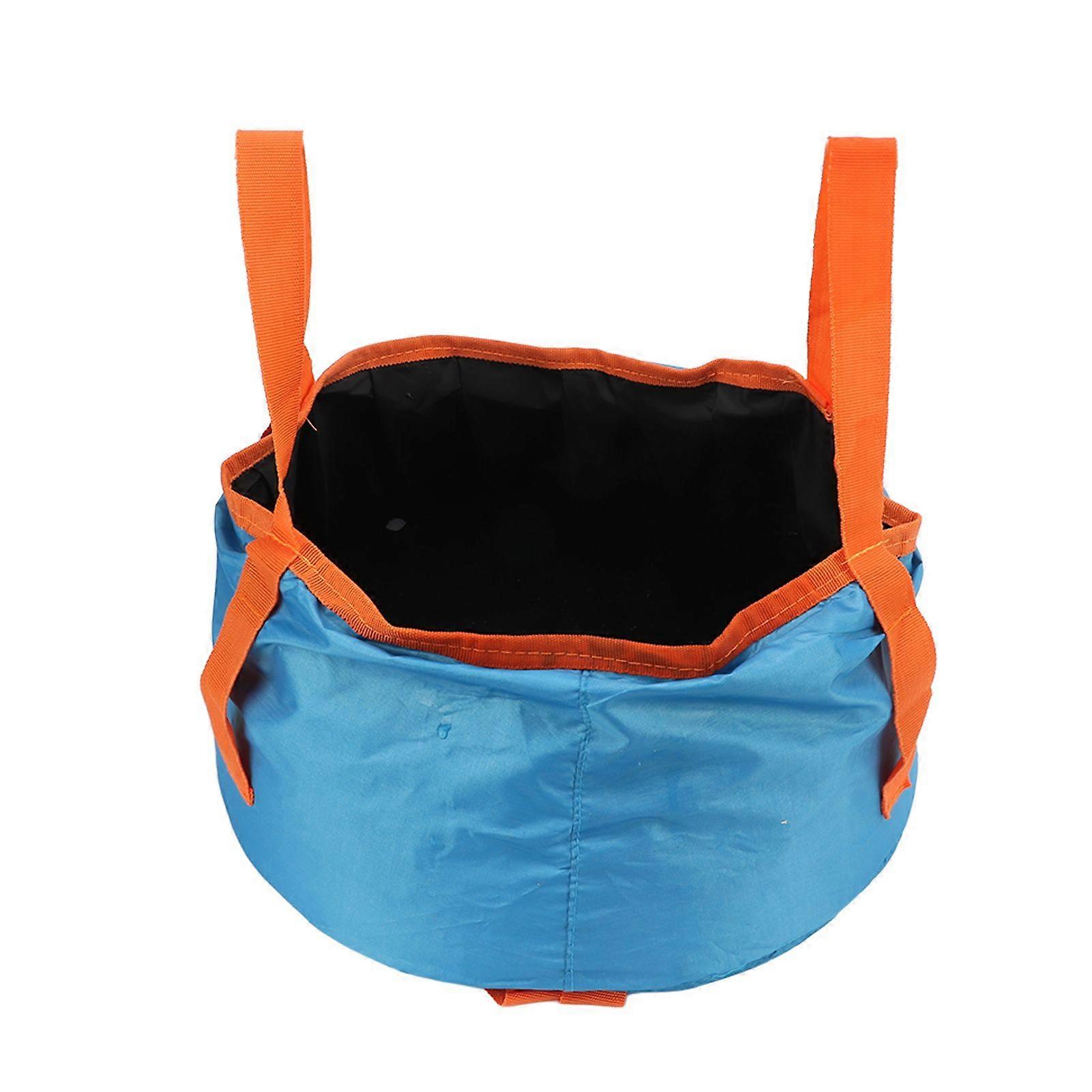 Collapsible Bucket with Handle Portable Folding Wash Basin Lightweight Water Container for Camping Hiking Fishing