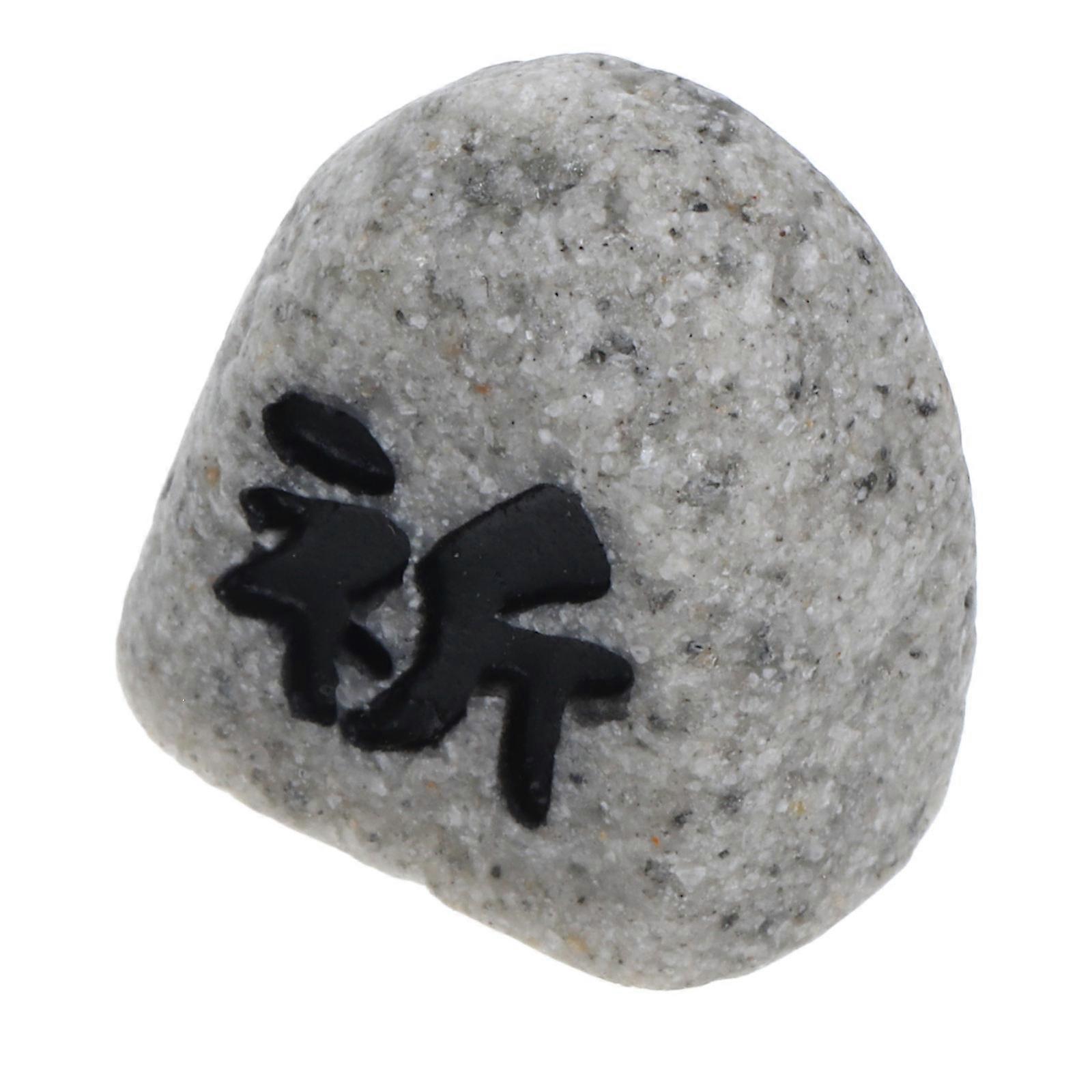 Micro Landscaping Decor Miniature Stele Model for Decoration Grey Resin