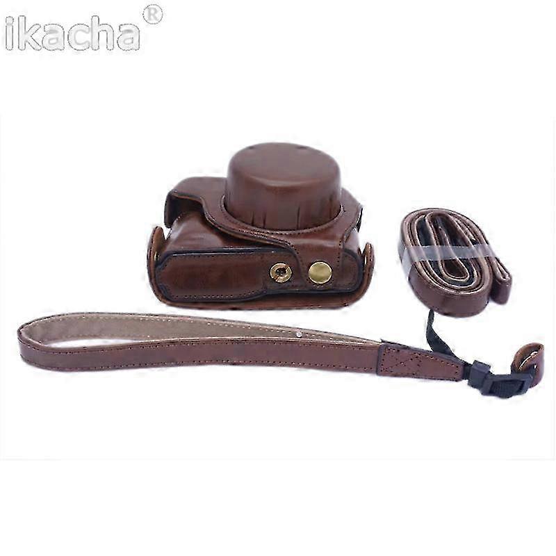 Full Body Precise Fit PU Leather Digital Camera Case Bag Cover for Panasonic Lumix DC-GF10 GF9 GF8 GF7 GX900 GX950 GX850 GX800