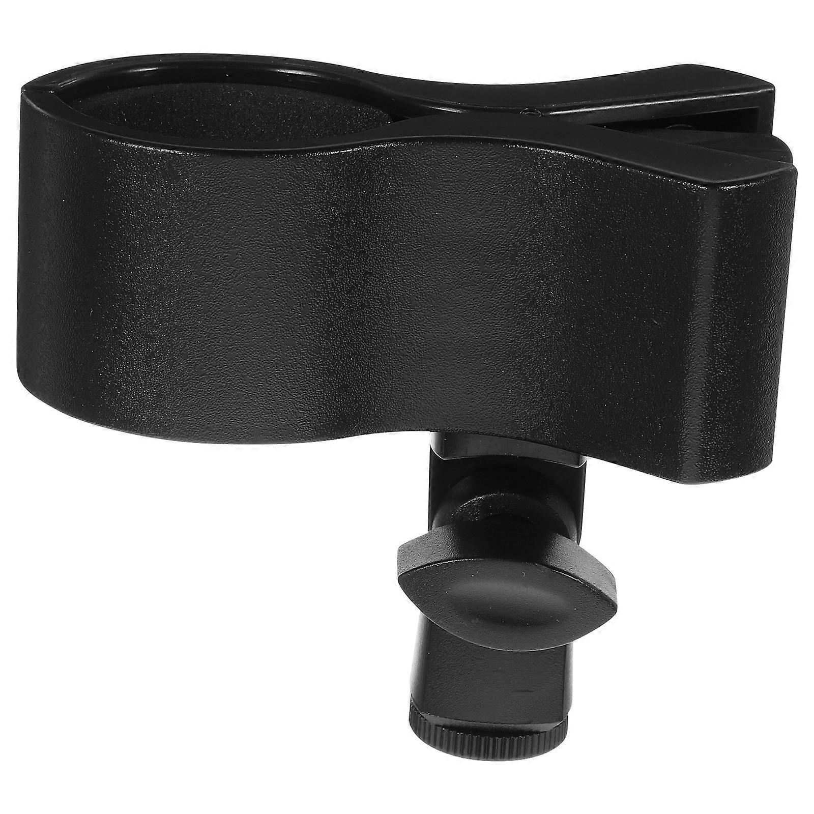 Adjustable Microphone Clip Mic Stand Holder for Microphones 3Pcs Black ABS