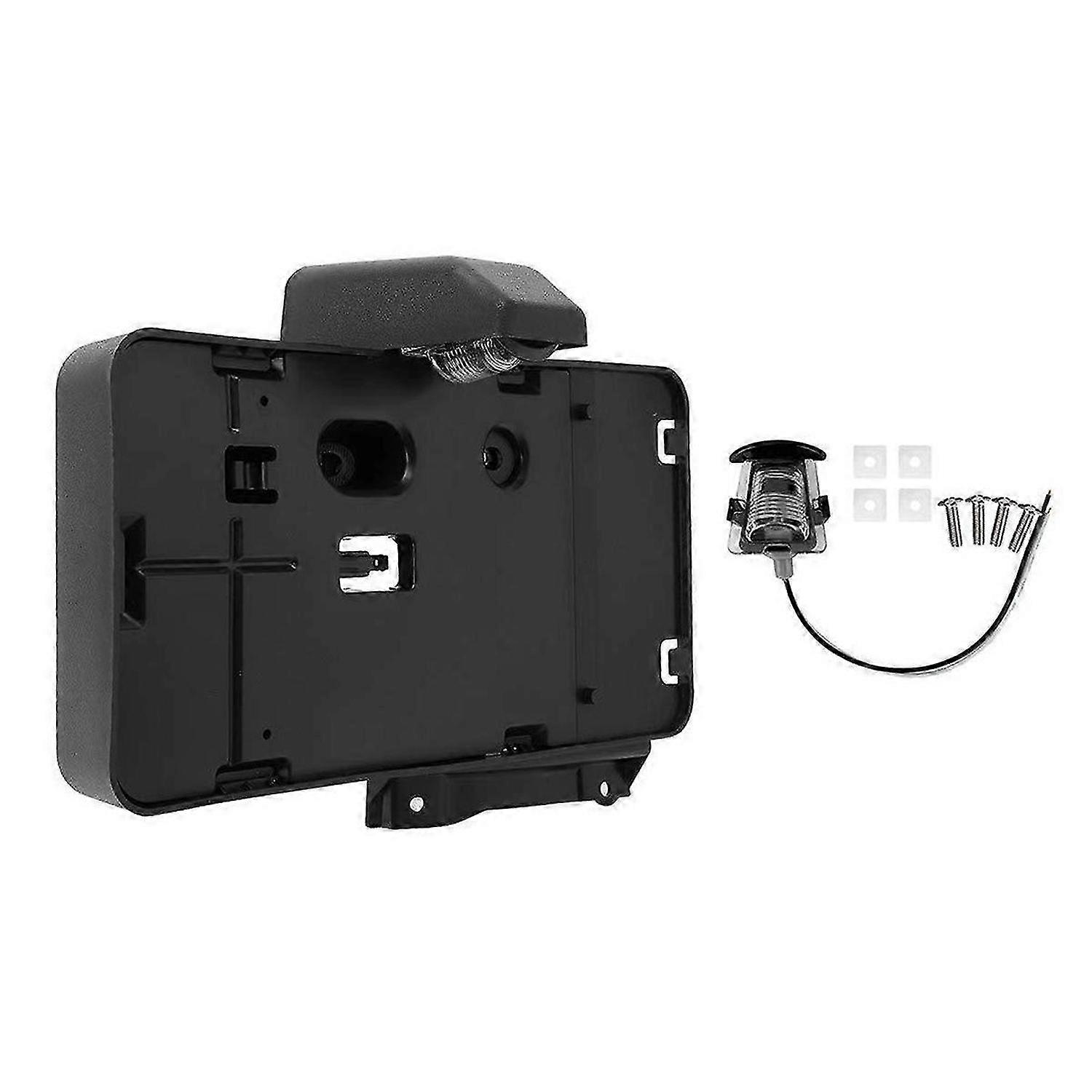 Rear License Plate Holder Frame with Light Mounting Bracket for Jeep